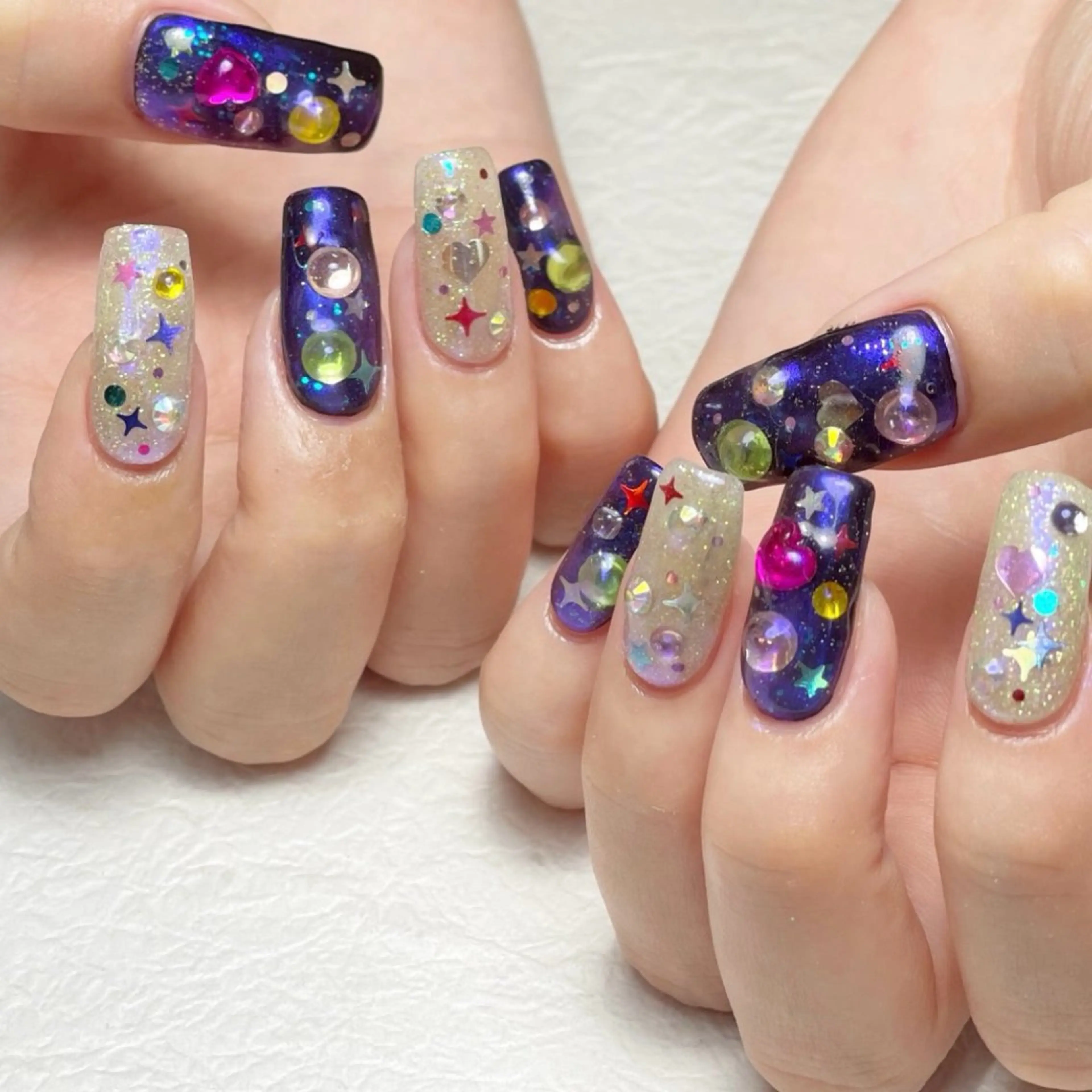 ✨オフ込み✨スカルプ10本長さだし➕アート10本🎨❤️‍🔥の写真