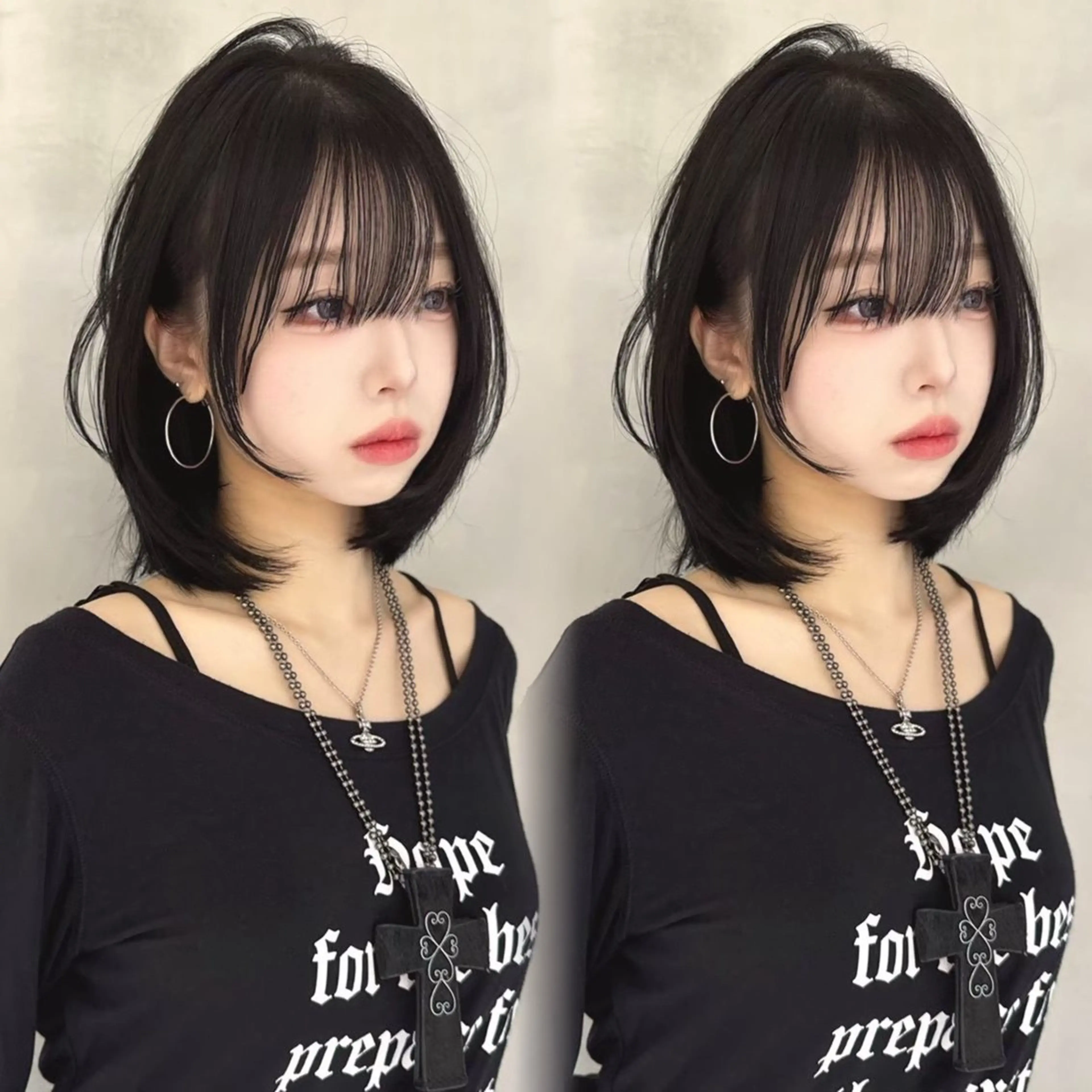 ミディアム カラー パーマ 透明感カラー 髪質改善 韓国風ヘア 縮毛矯正 ストレートパーマ カット ヘアカラー 縮毛矯正 トリートメント 透明感カラー/艶髪/ 縮毛矯正/たくまのヘアスタイル