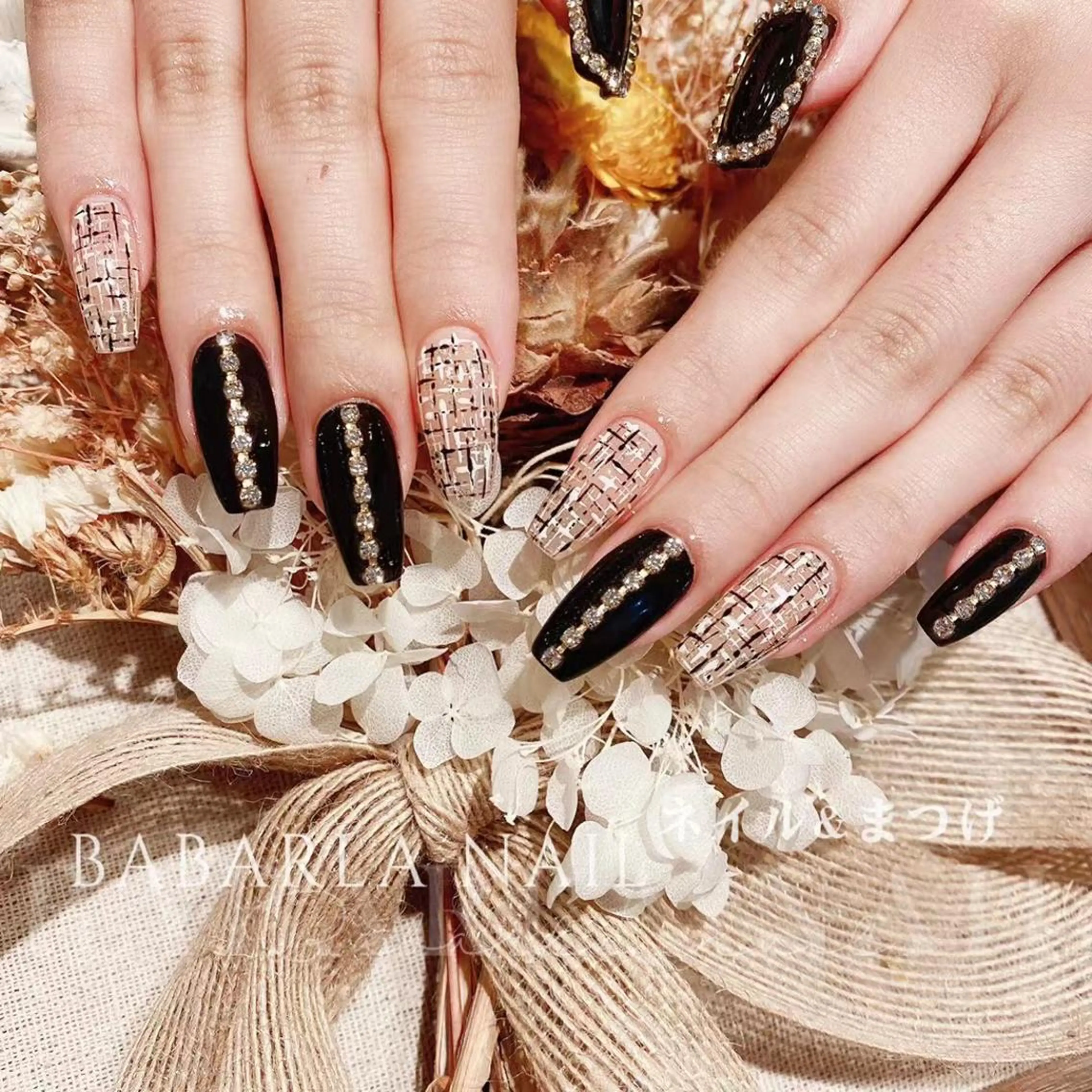 ネイル ツイードネイル Babarla nailのネイルデザイン
