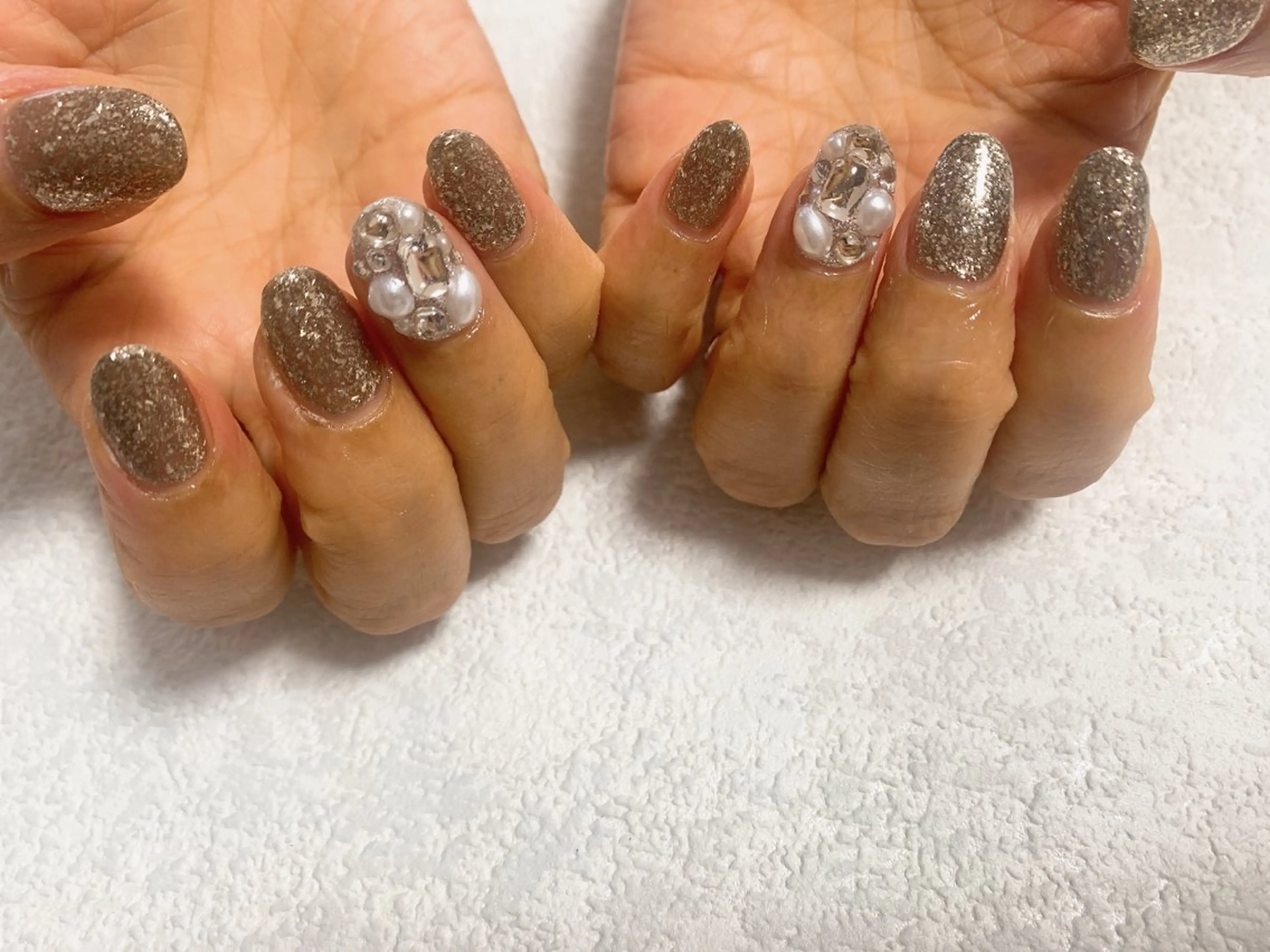 ネイル ジェルネイル キラキラネイル 韓国ネイル ラメ(グリッター) メンズネイル kiki nail たまプラーザのネイルデザイン