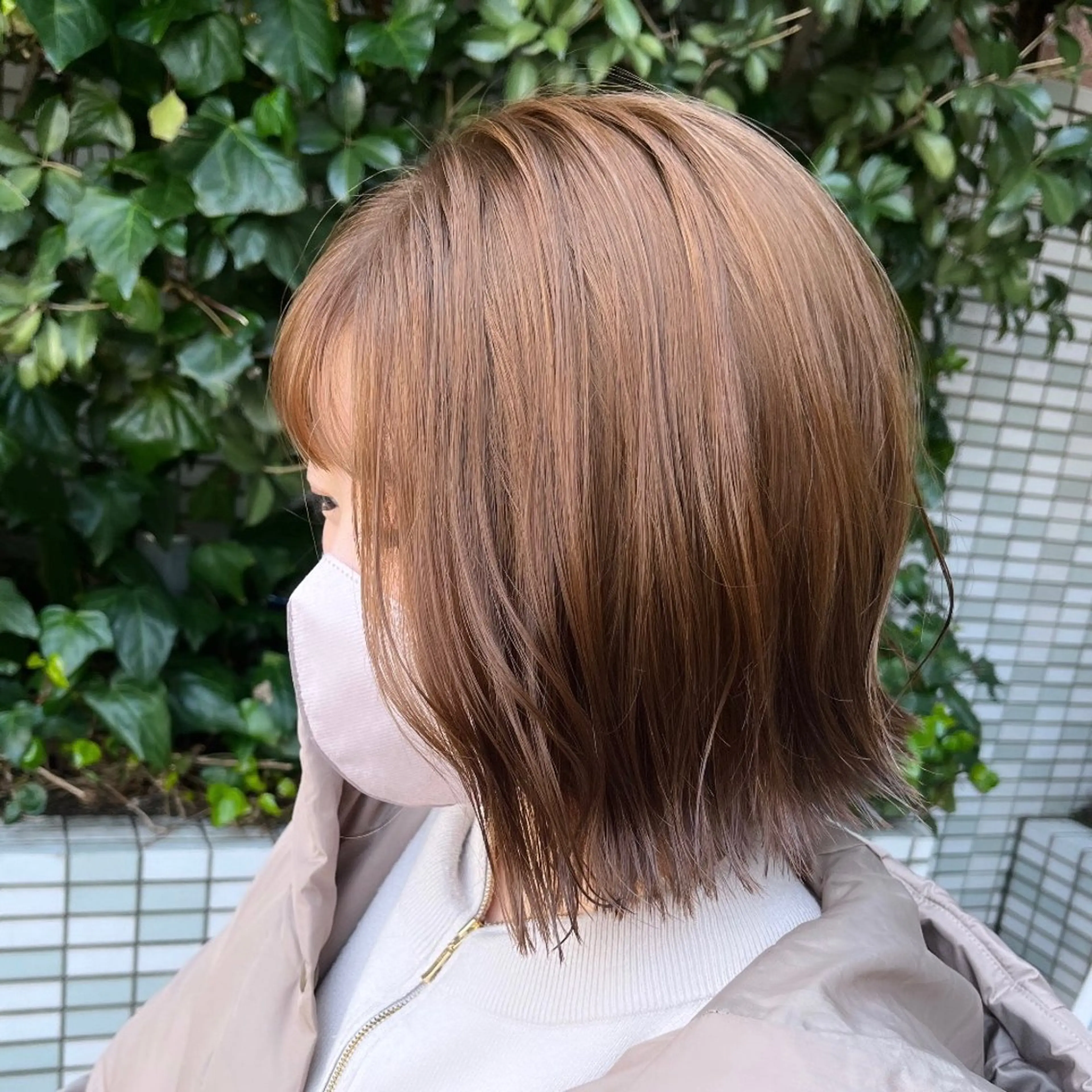 ショート カラー ベージュカラー ブリーチ ブリーチなしカラー IMARI /のヘアスタイル