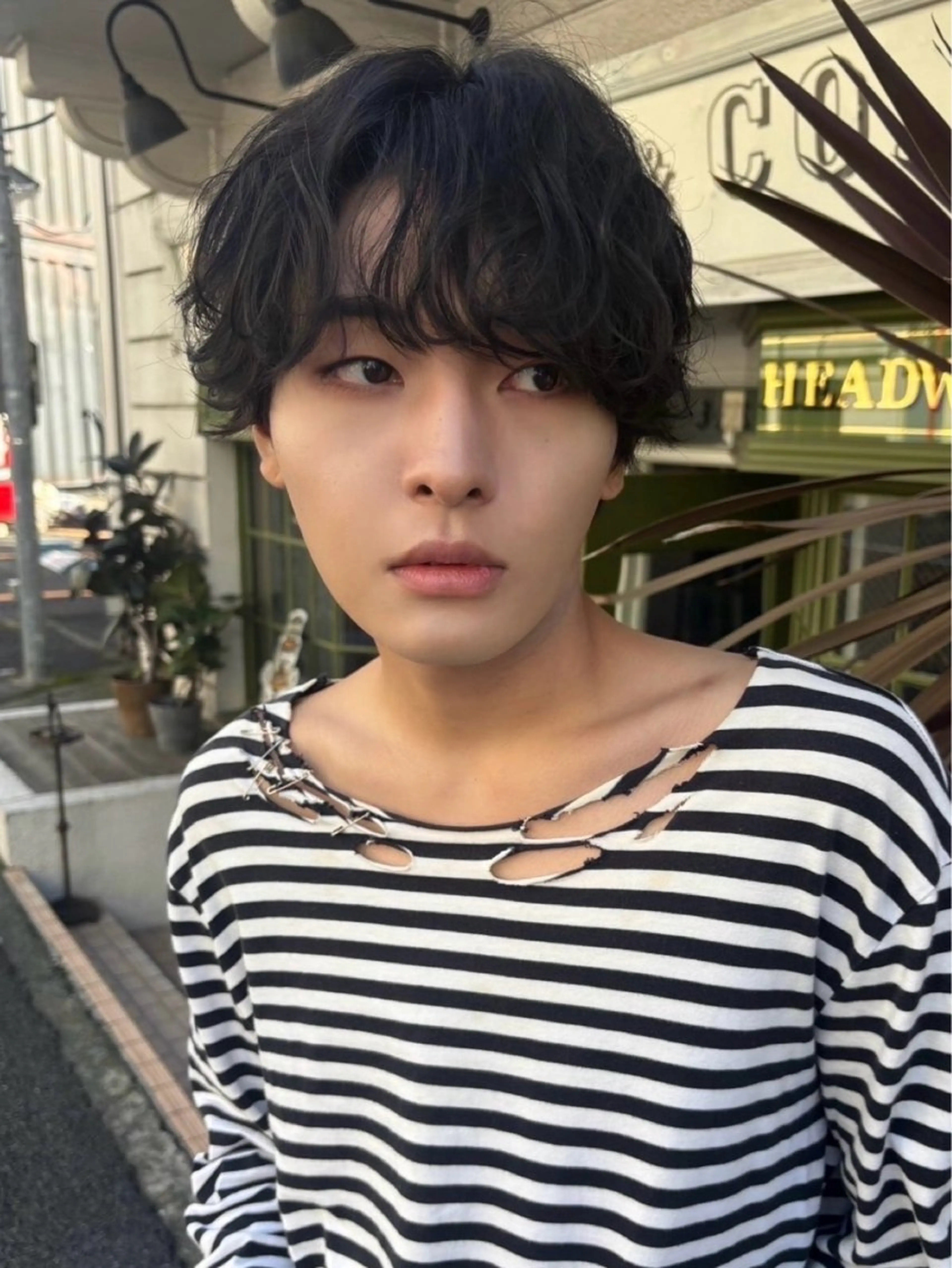 前髪カットの写真