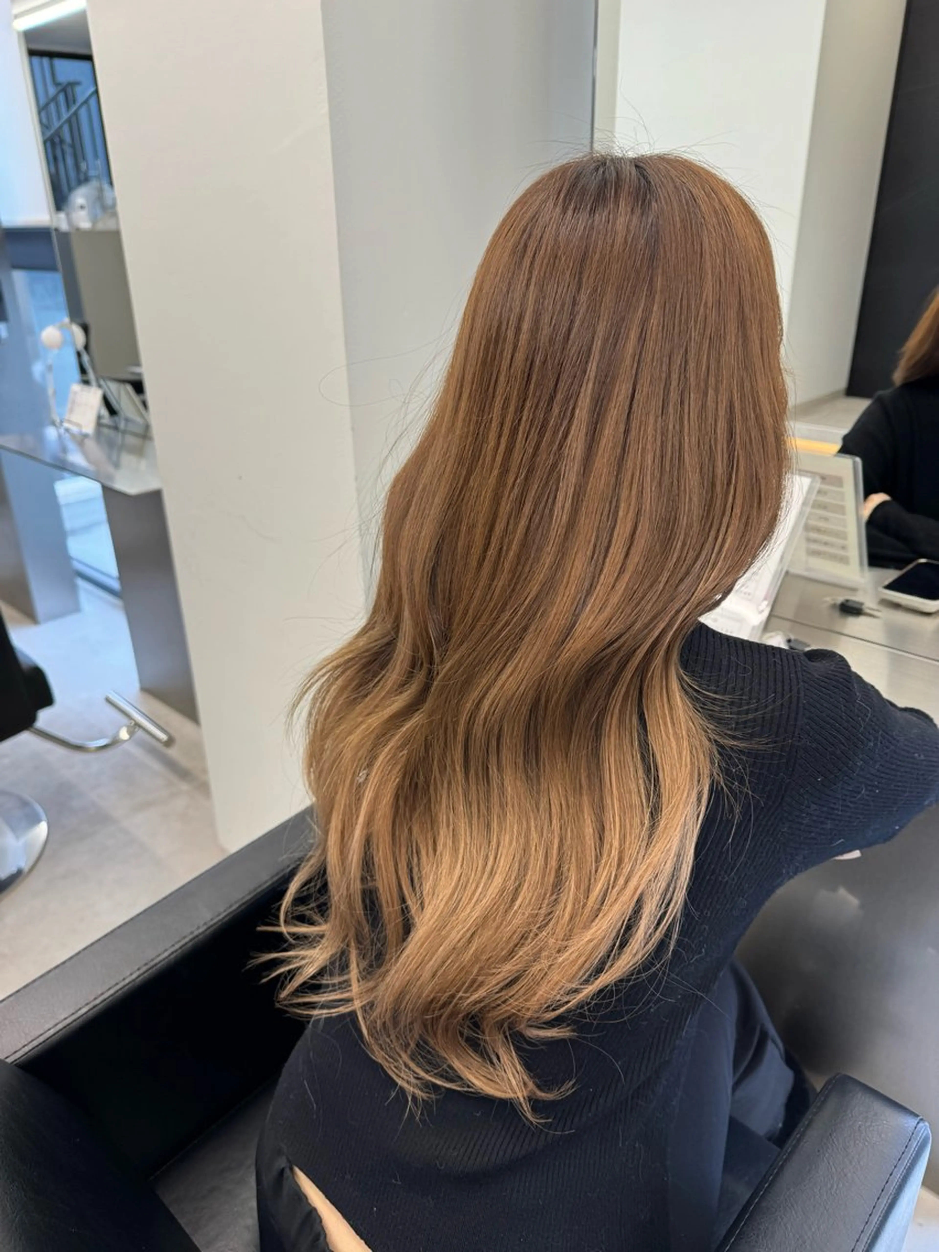 ロング カラー ベージュカラー ブリーチ ミルクティーベージュ エクステ ヘアカラー エクステ エクステ/ハイトーン /透明感/KENTAのヘアスタイル