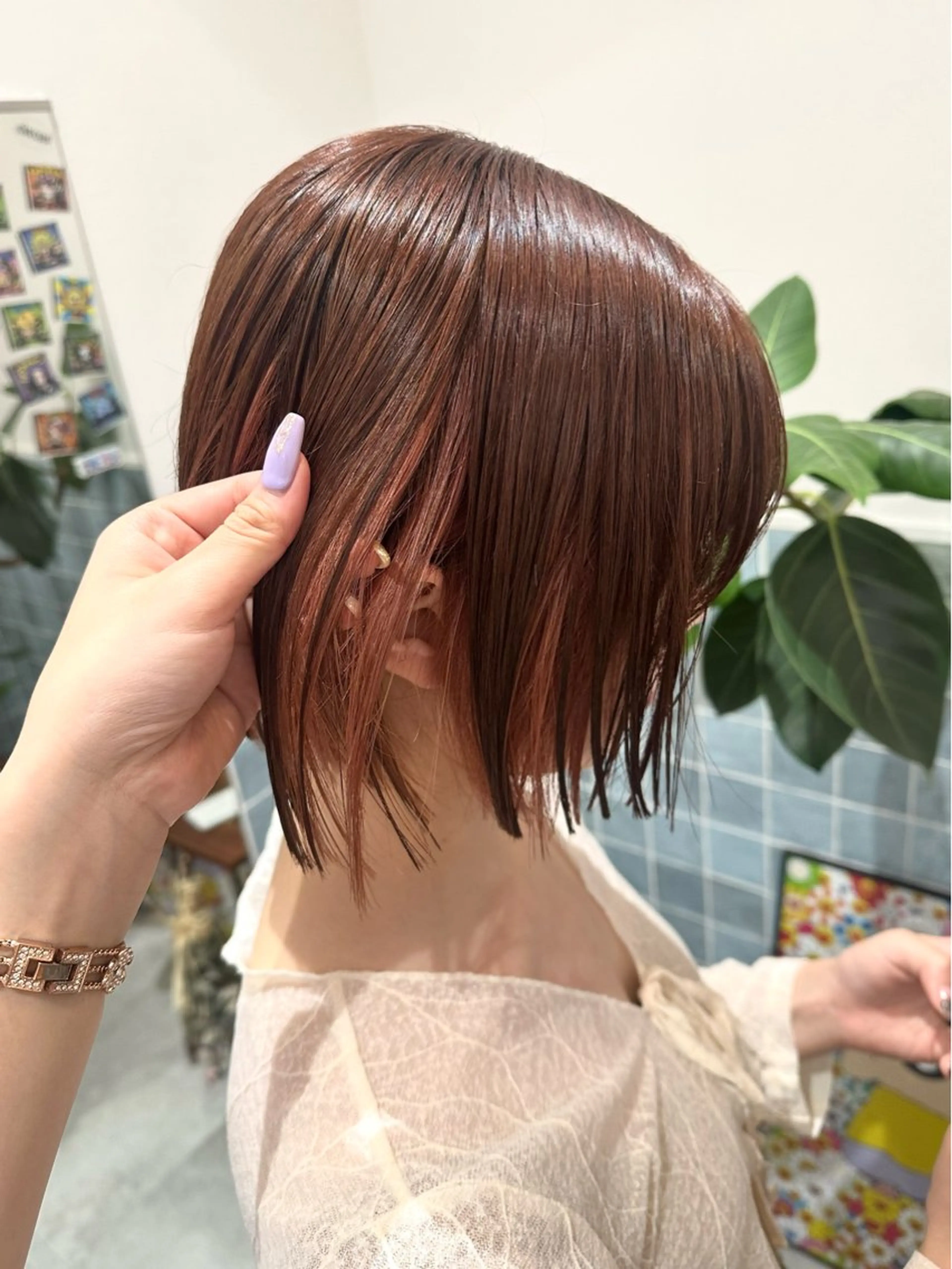 カラー BLONDE所属・🎀透明感ツヤカラー 🎀uRiのヘアスタイル