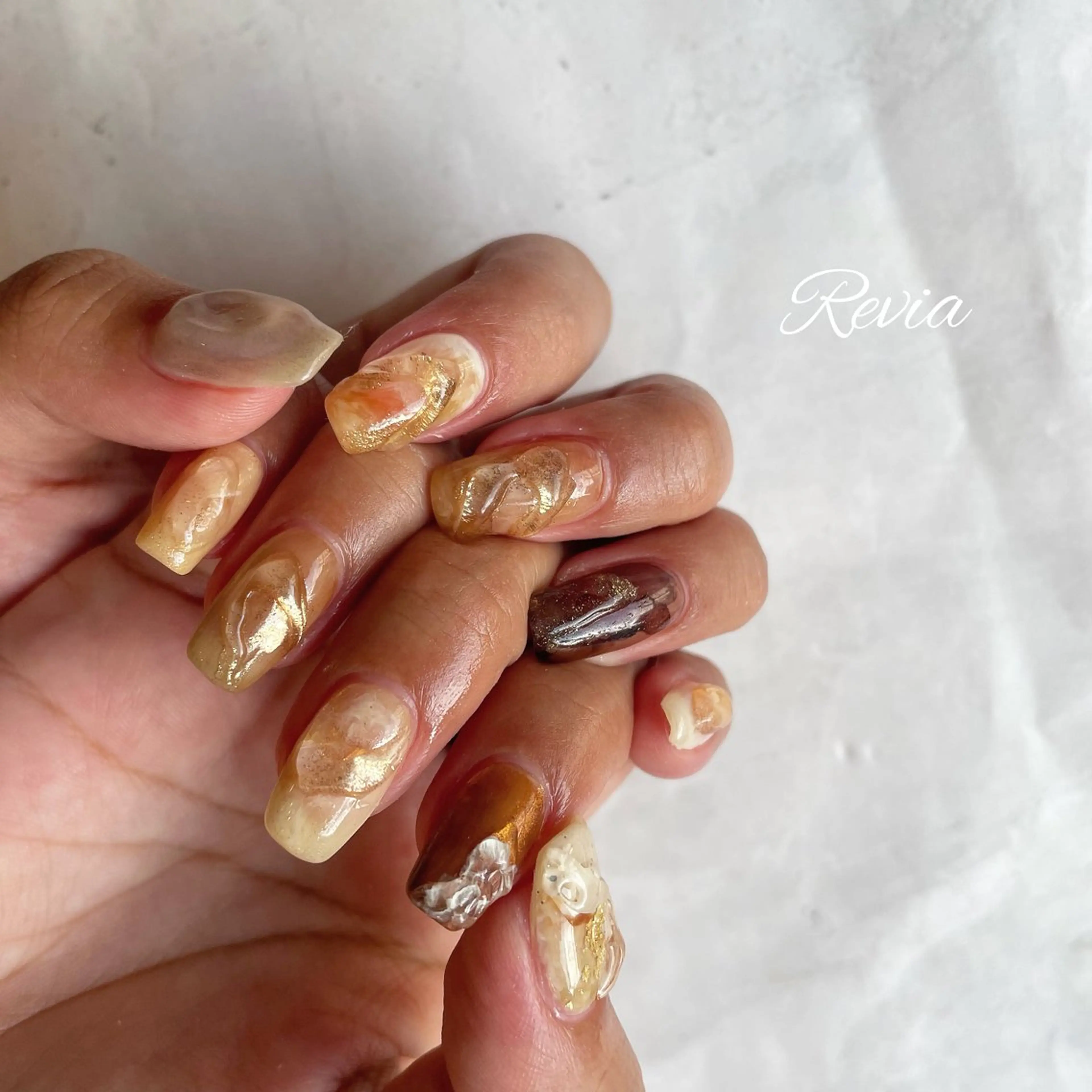 ネイル ハンドネイル revia所属・ERI Nailistのネイルデザイン