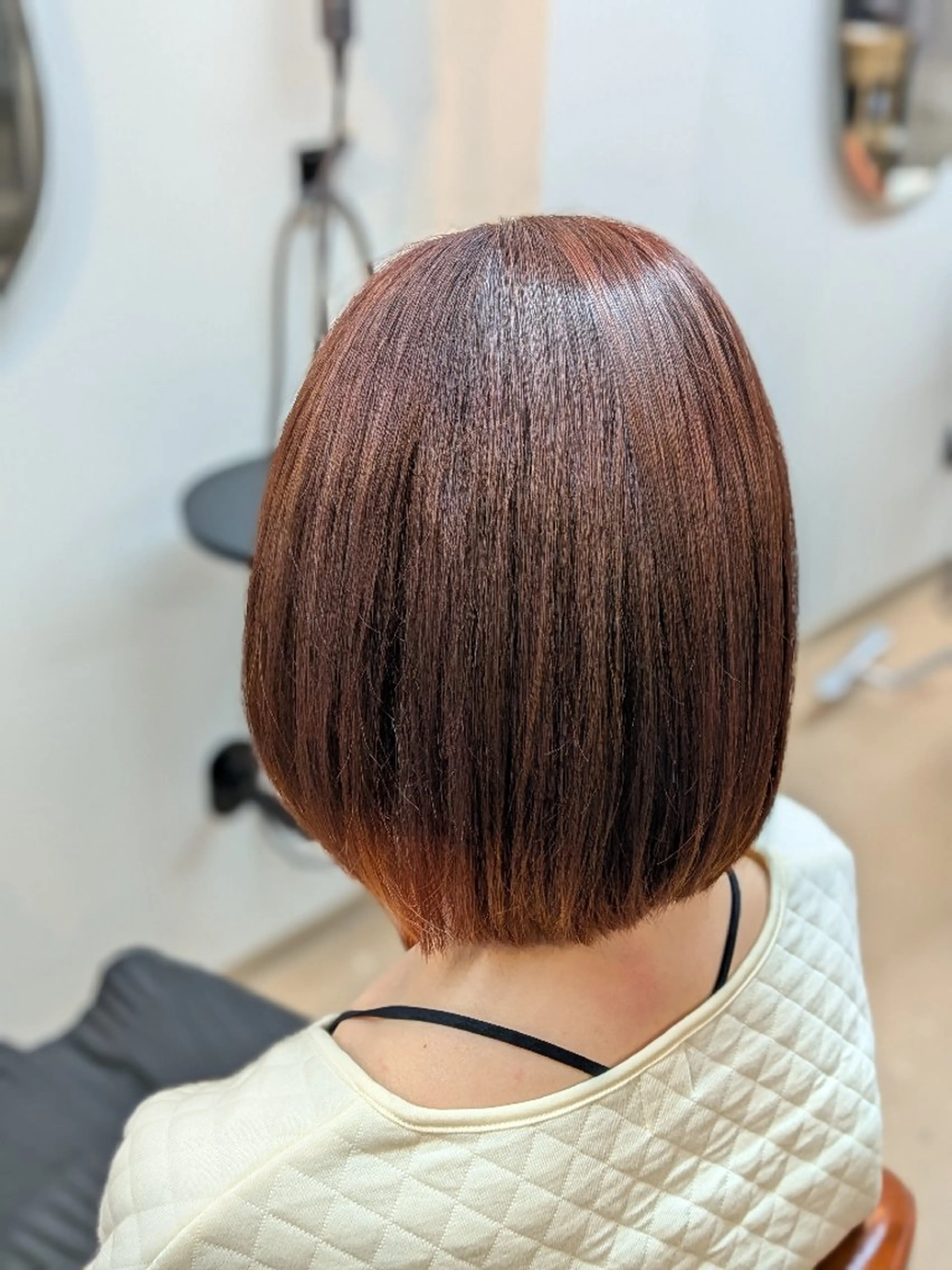 ショート オレンジブラウン 西川 智葉のヘアスタイル