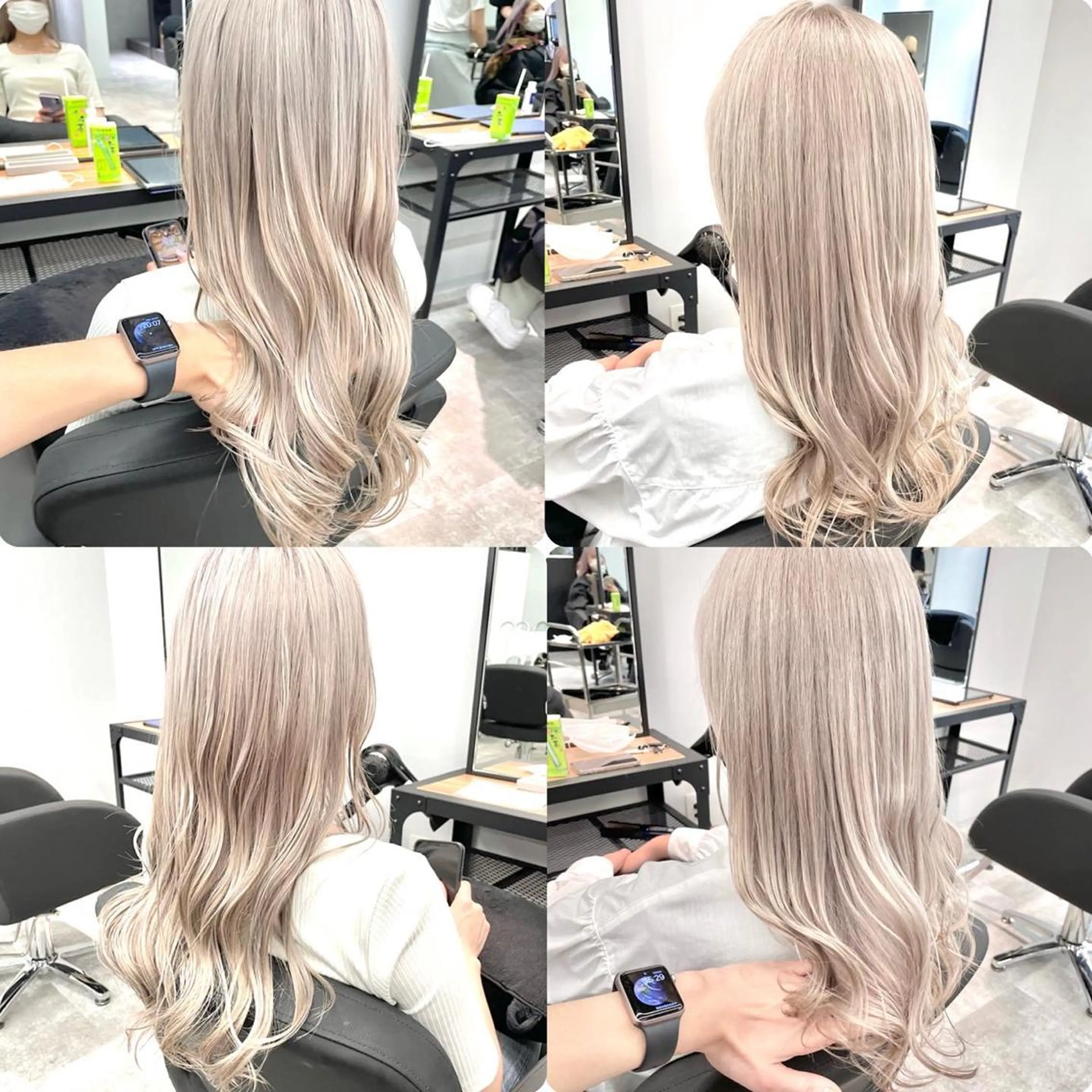 ロング カラー ハイトーンカラー ヘアカラー トリートメント MiL所属・✨ハイトーン✨ 濱田知孝のヘアスタイル