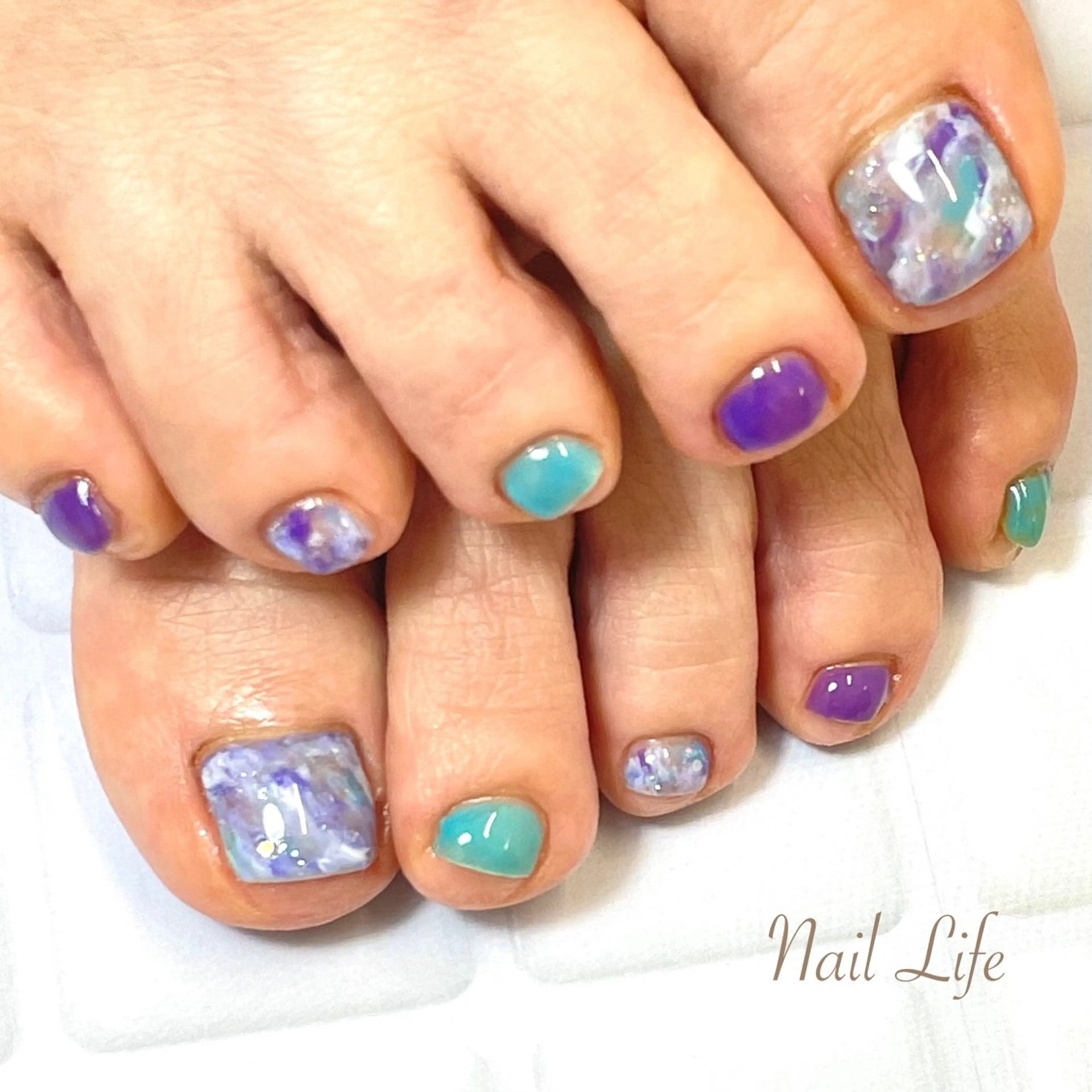 ネイル フットネイル 大嶋 めぐみのネイルデザイン