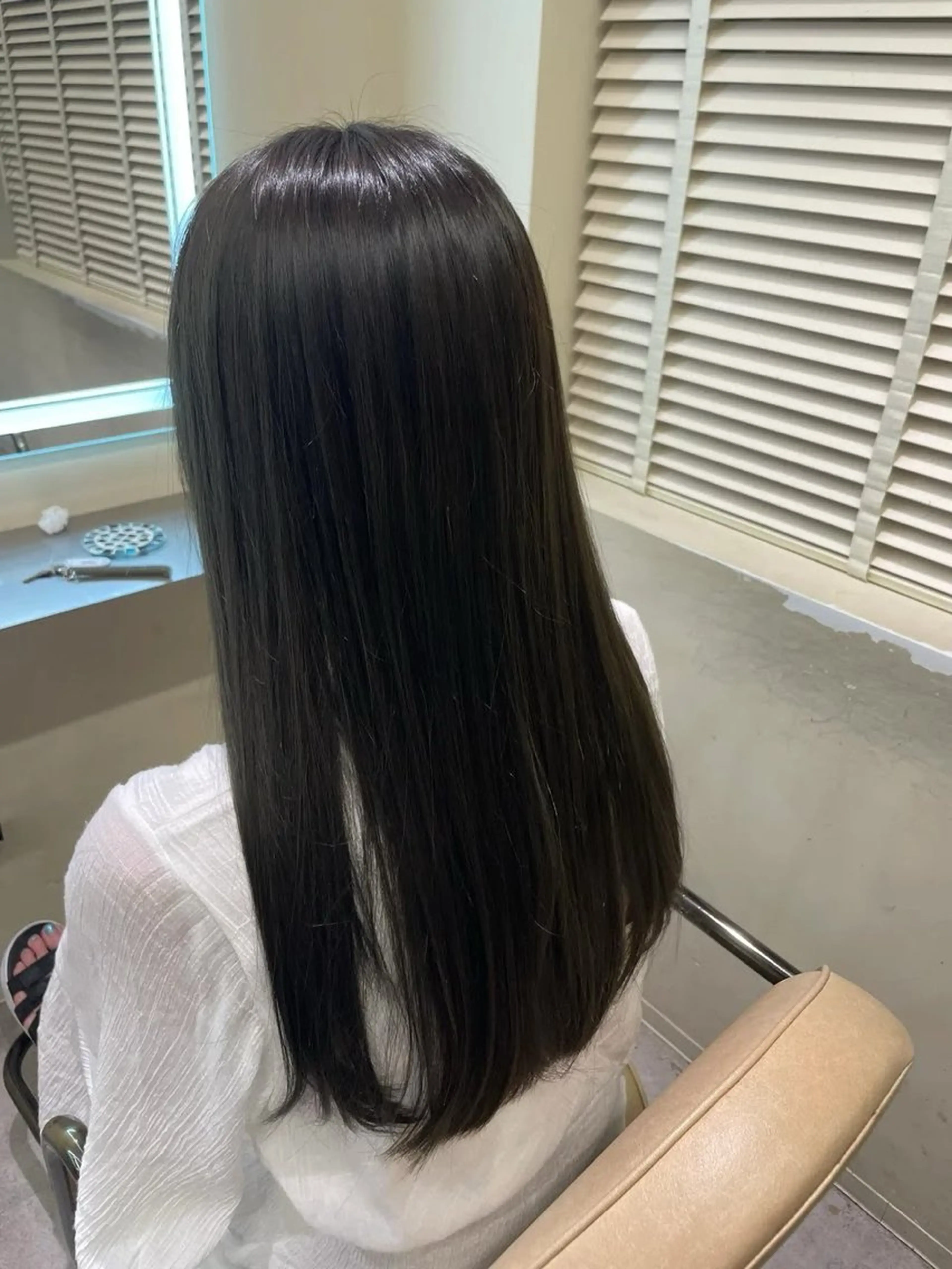 🟩カット+うる艶縮毛矯正+ 3stepシルクトリートメントの写真