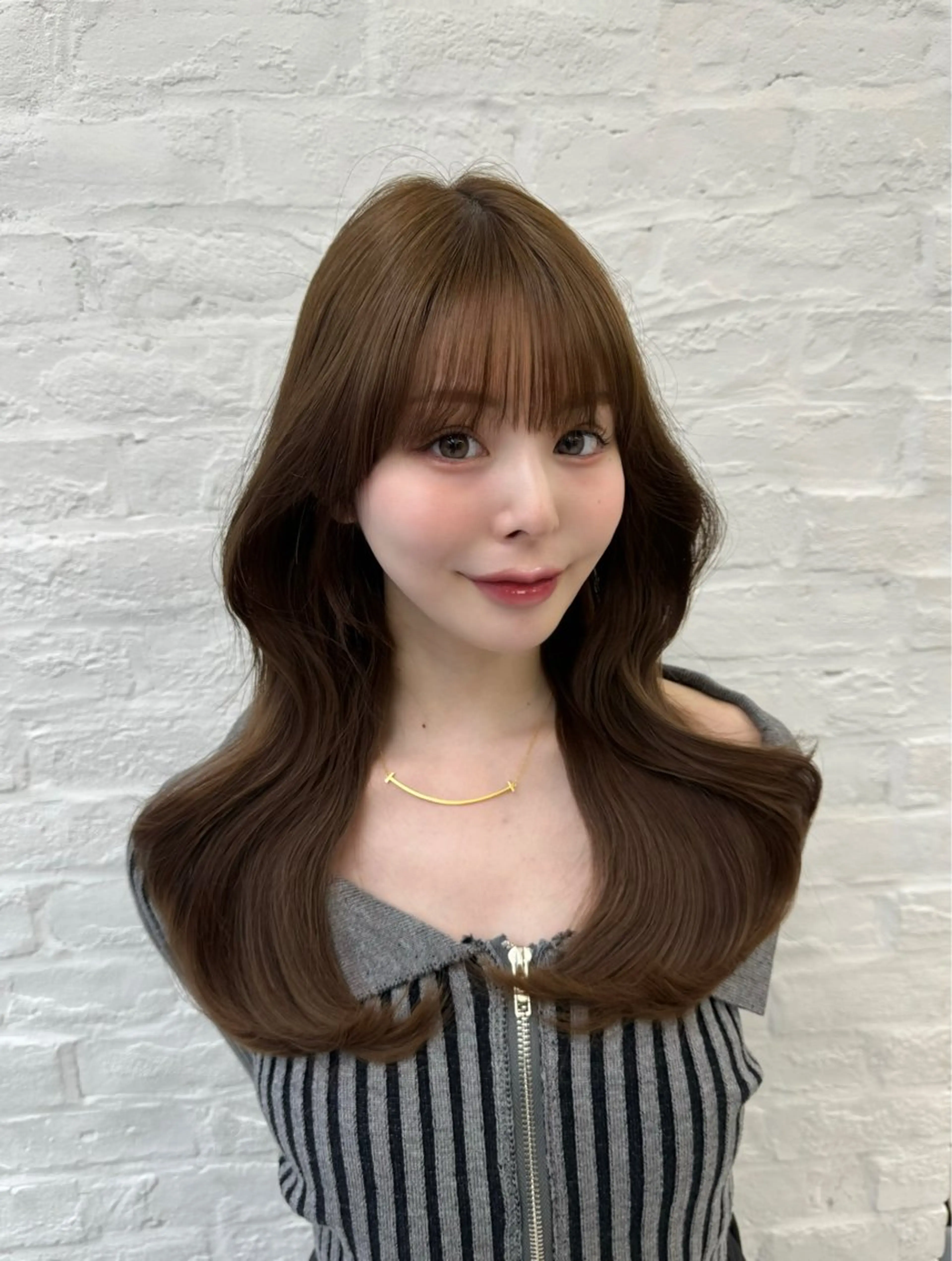 セミロング 映える顔まわり/前髪 特化 💗 ユキマのヘアスタイル