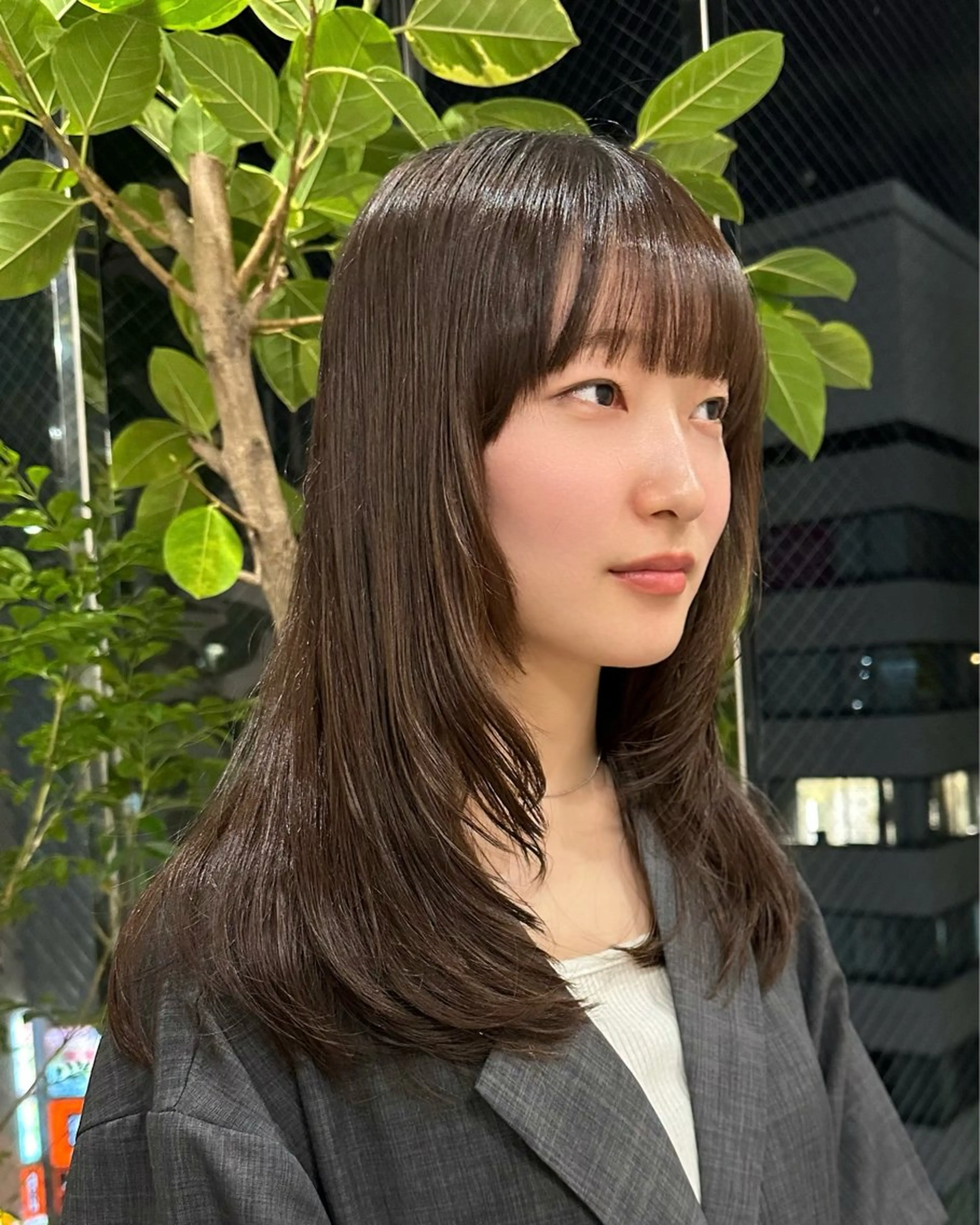 【minimo限定価格】前髪+顔周りカット+透明感カラー+髪質改善Aujuaトリートメント☆の写真