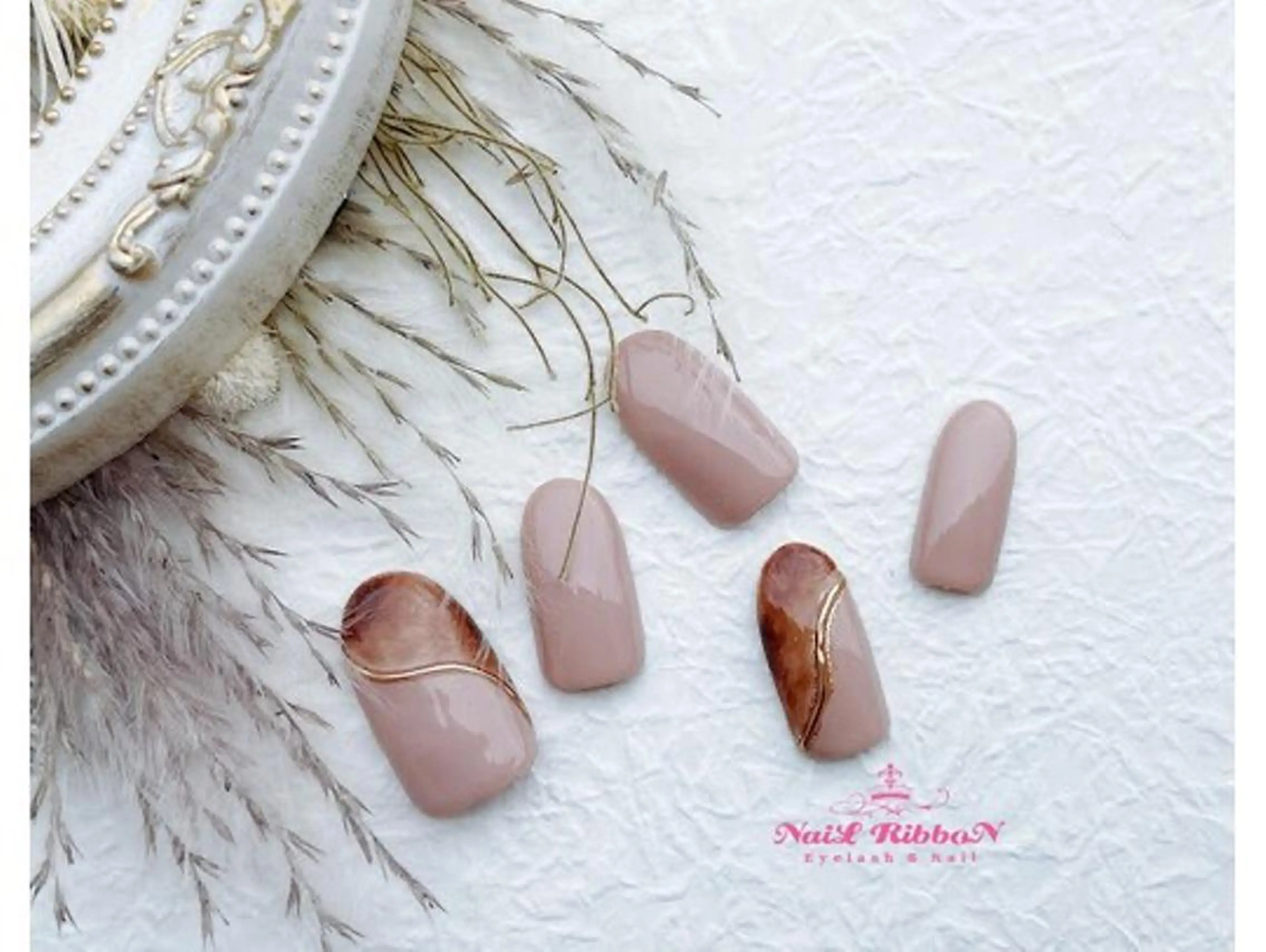 ネイル ネイルリボン 石田のネイルデザイン