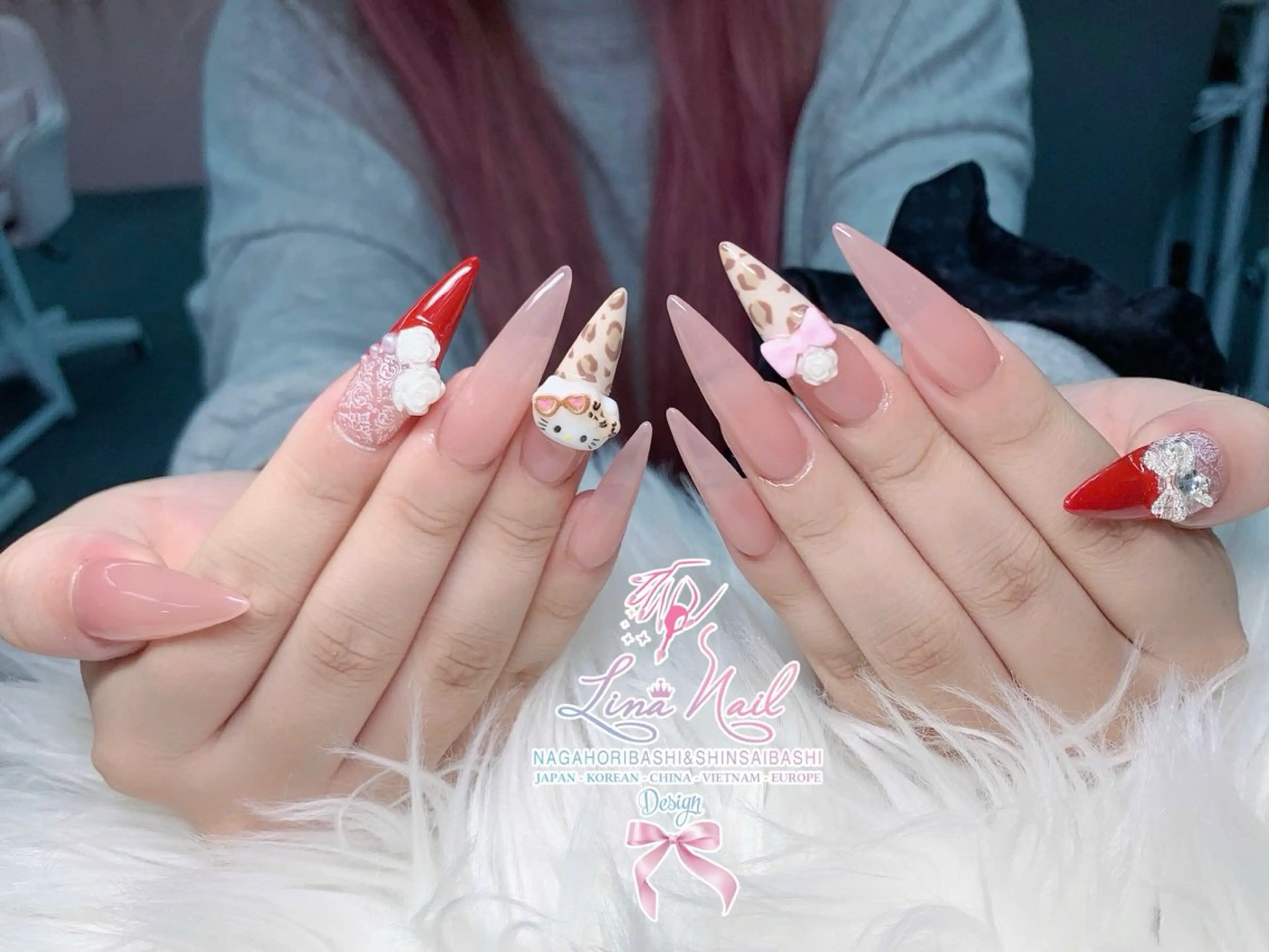 長さだしジェル4本アート・パーツ付け放題 ◆¥10400 →¥8840 オフ無料の写真