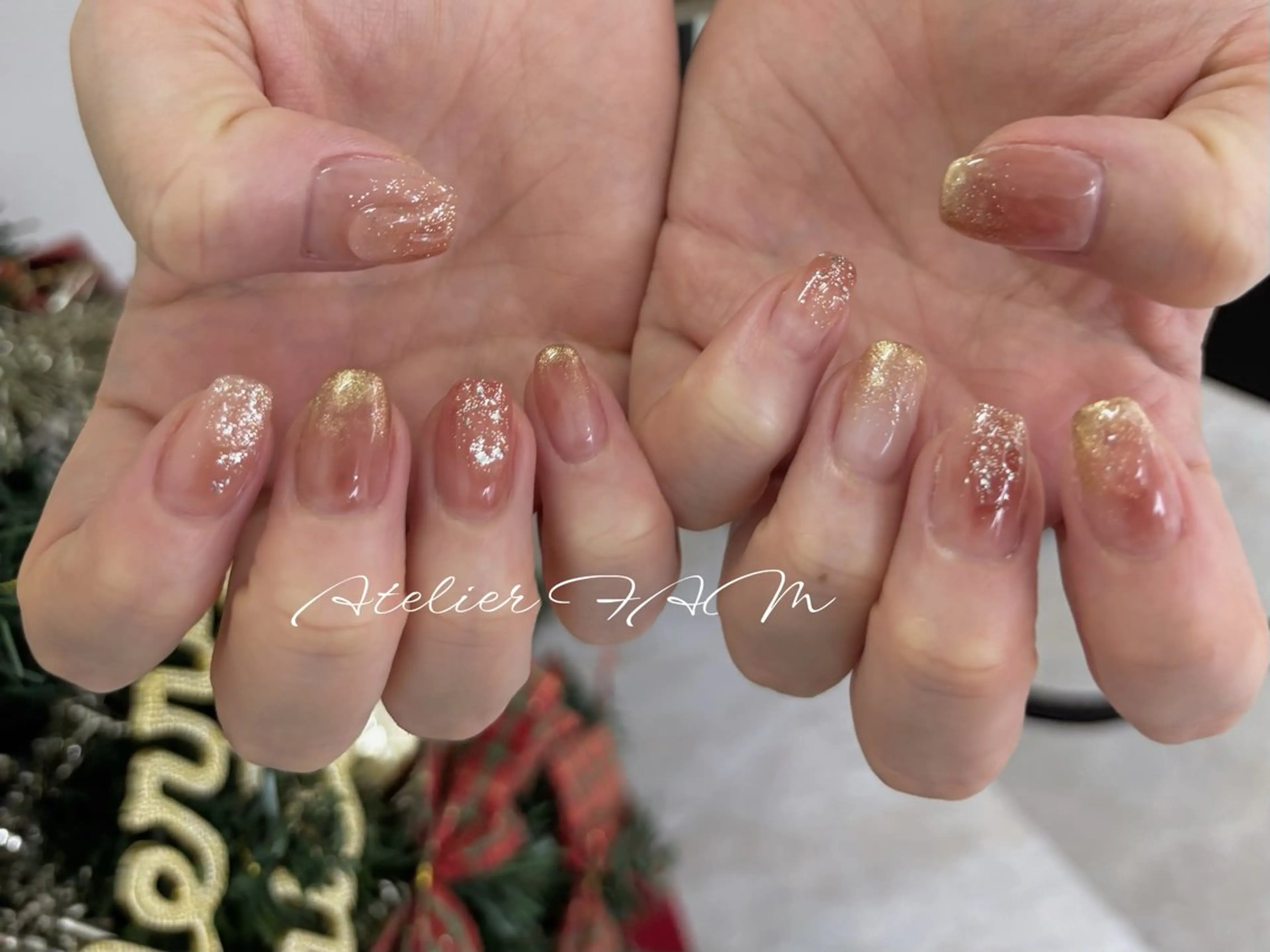 ミディアム ハンドネイル nail&eyelashsalon atelier fam上本町店所属・アトリエ FAMのネイルデザイン