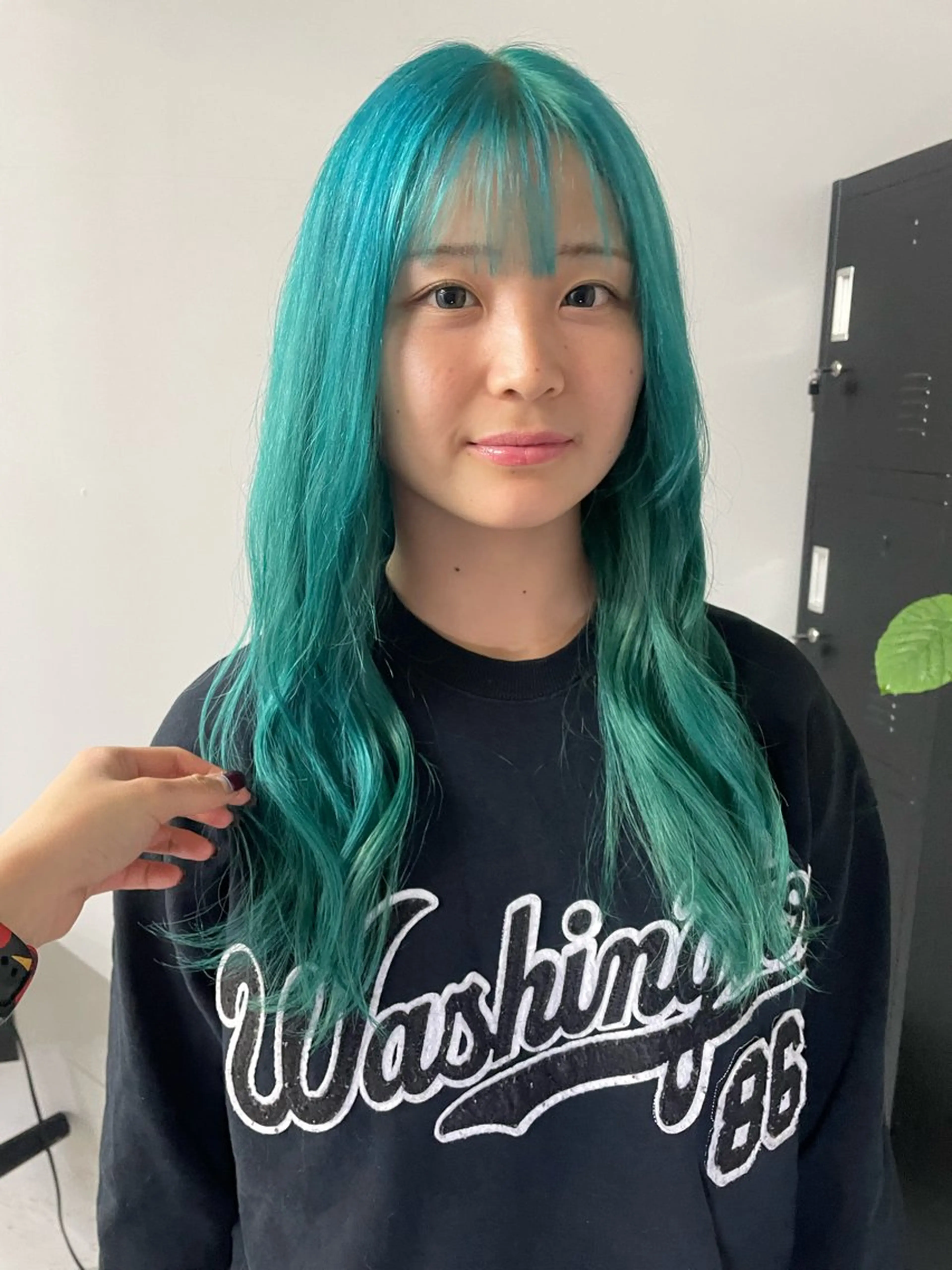 ロング カラー ヘアカラー トリートメント カットモデル/ ハイトーン/ゆうあのヘアスタイル