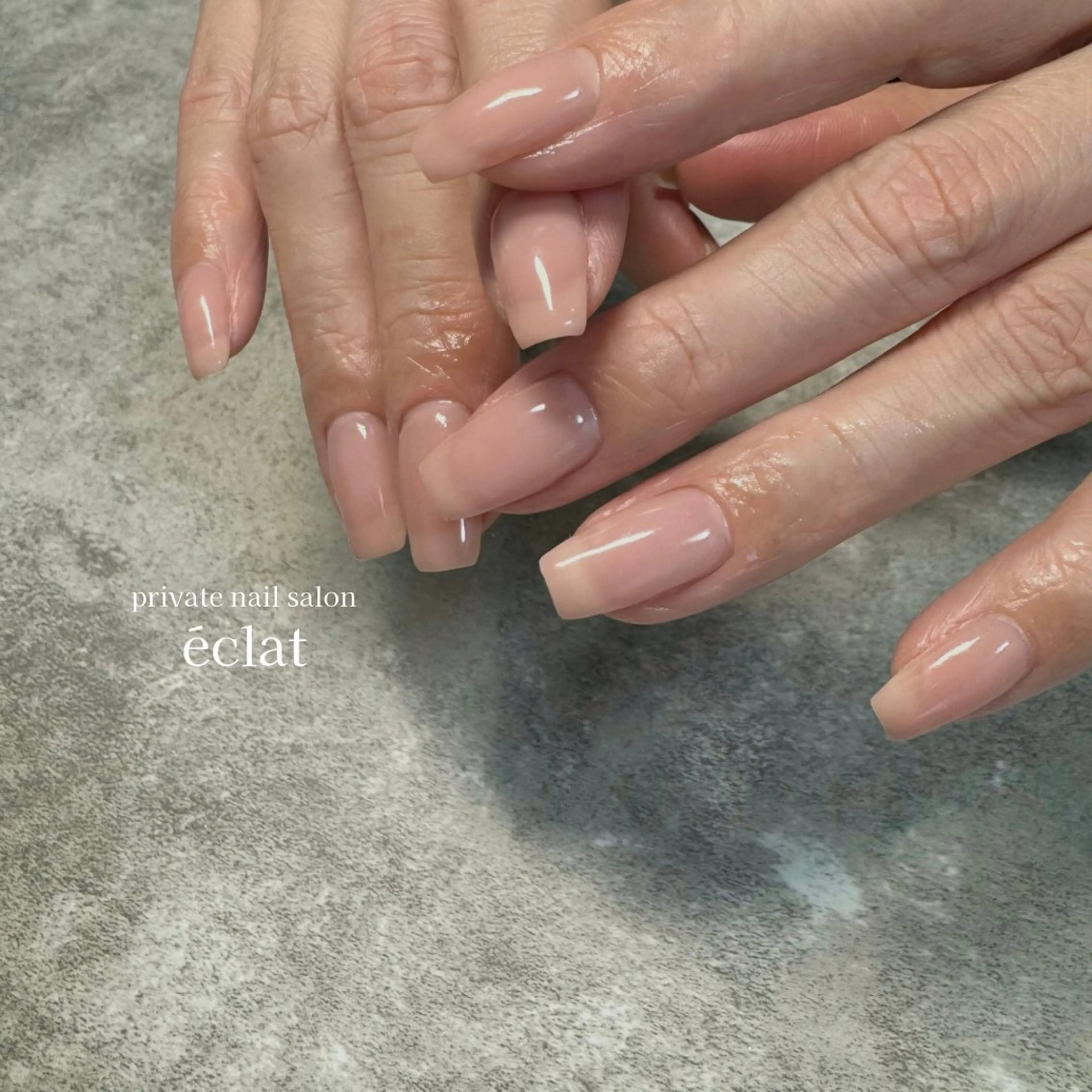 ネイル ワンカラーネイル ハンドネイル nailsalon éclatのネイルデザイン