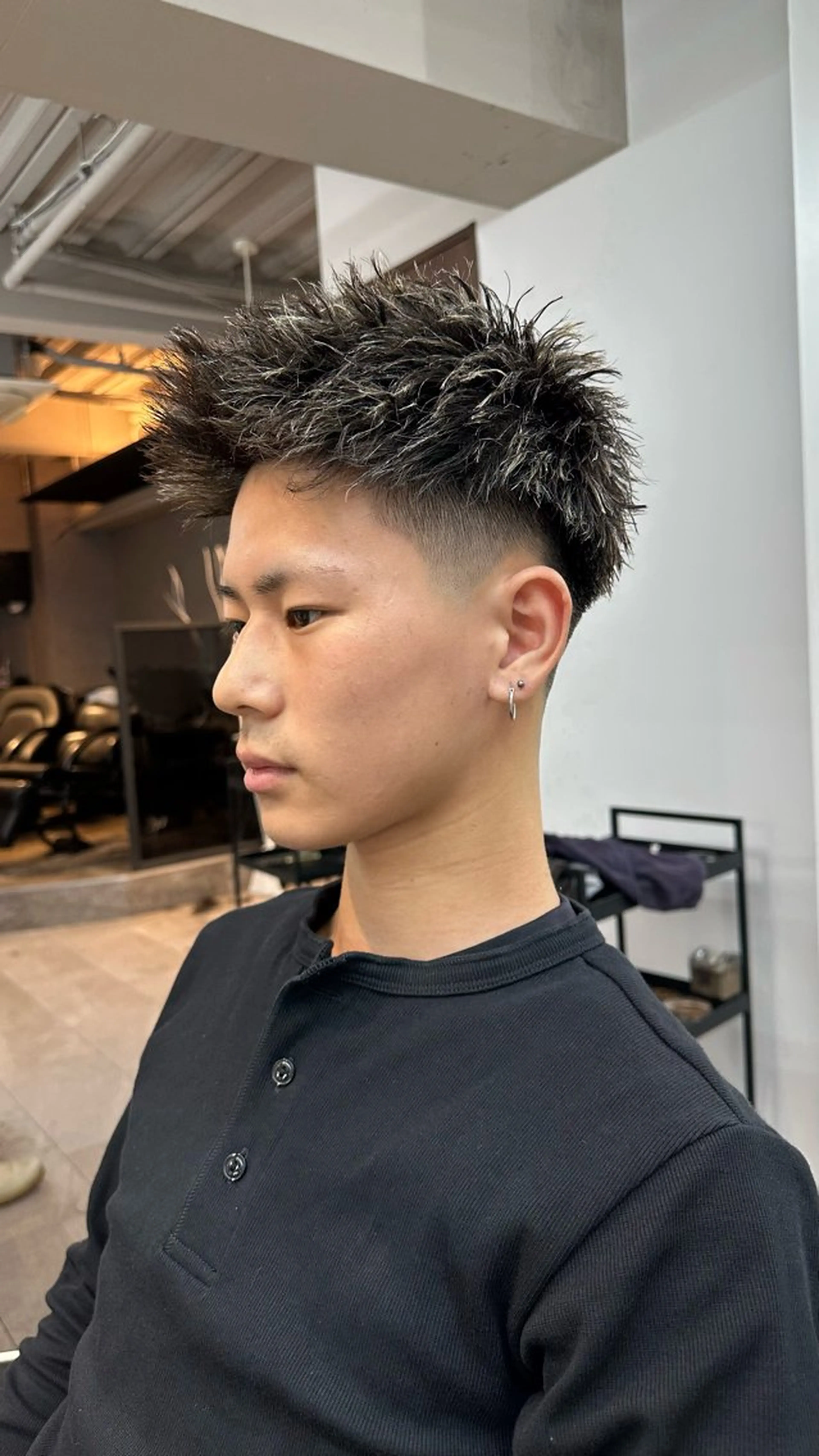 パーマ メンズ メンズメッシュ 浅岡律喜 /メンズ/フェードのヘアスタイル