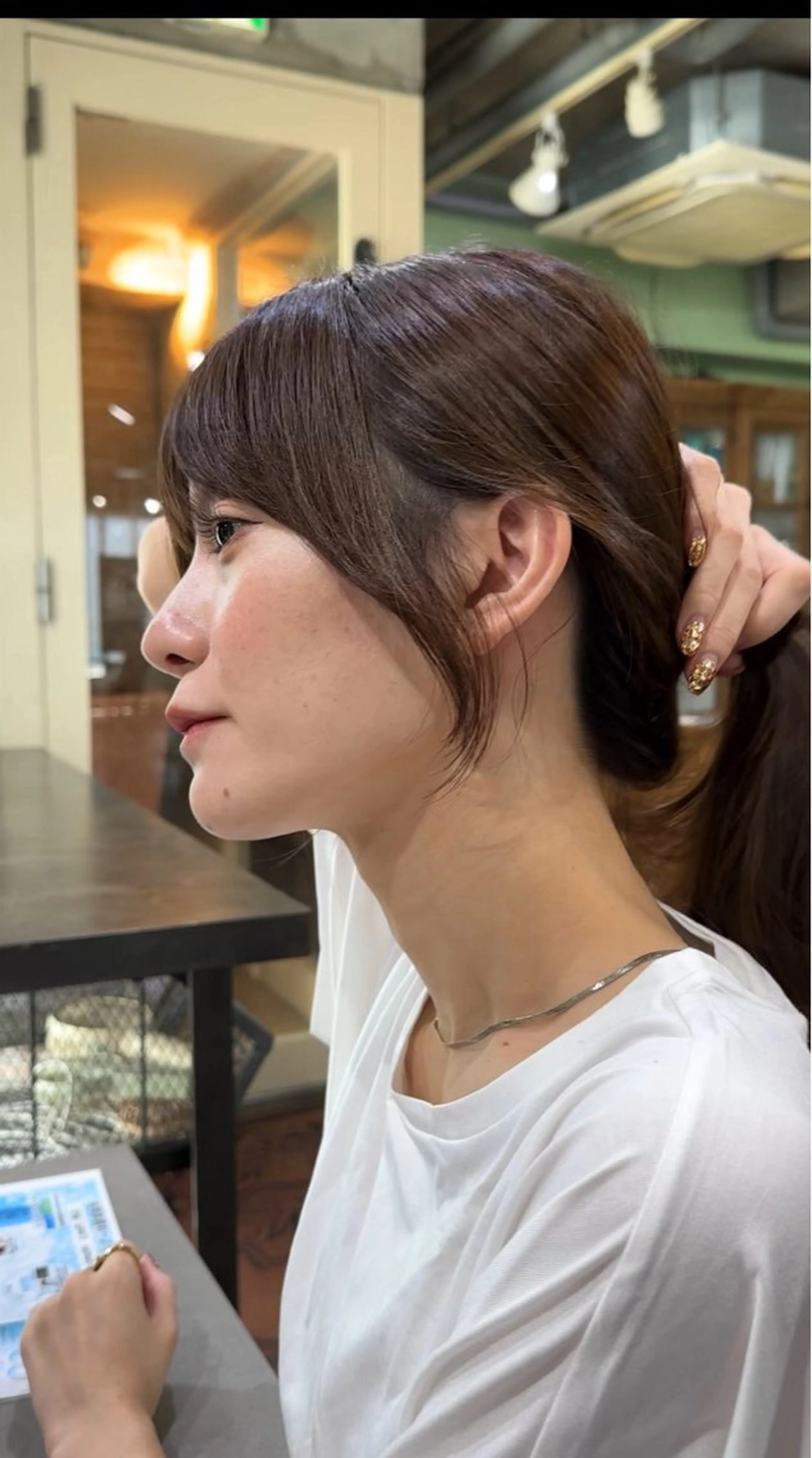 カット yelm所属・🫒オリーブカラー ミディアムレイヤー✨のヘアスタイル