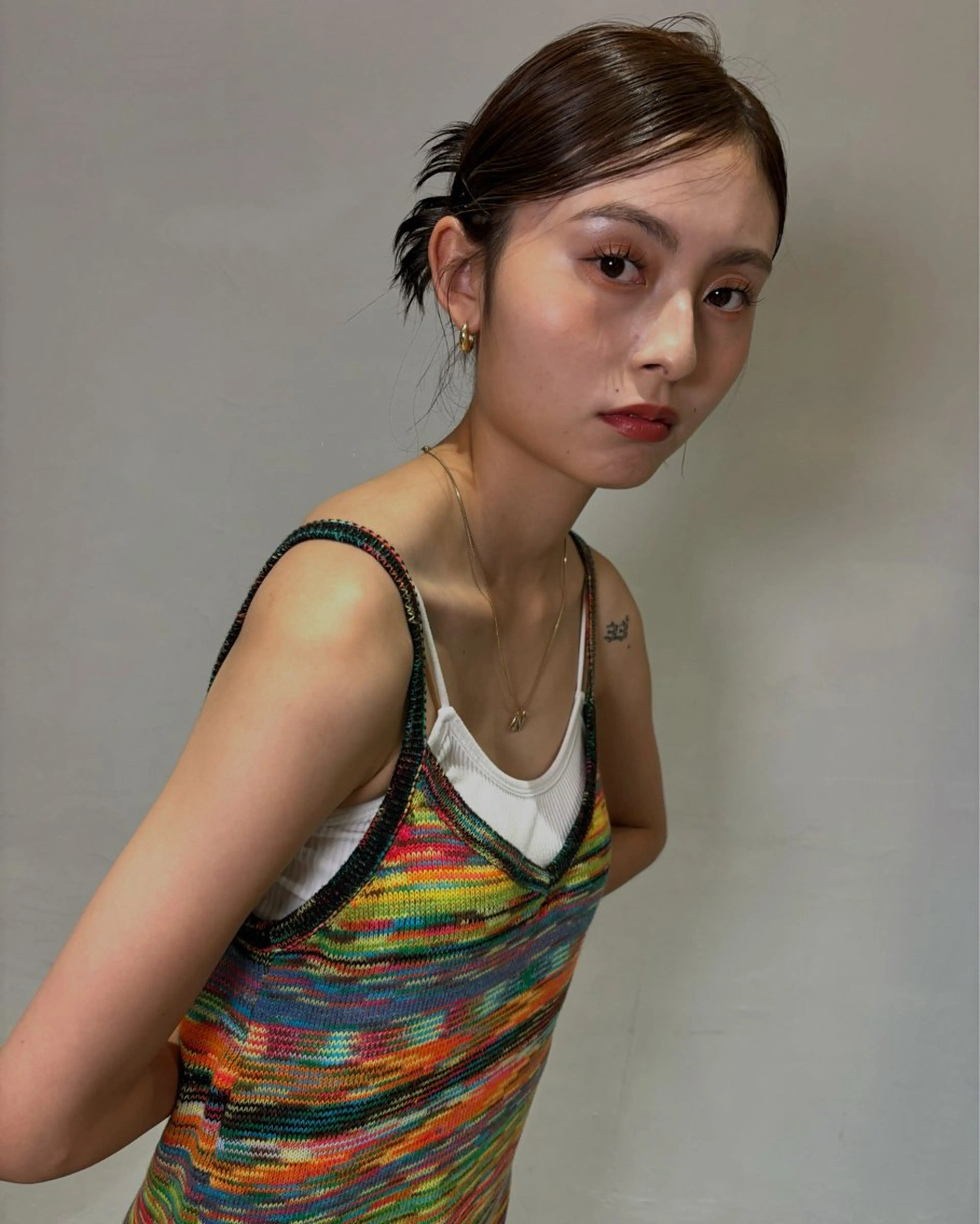 ミディアム カラー ヘアアレンジ 鈴木 美紅のヘアスタイル