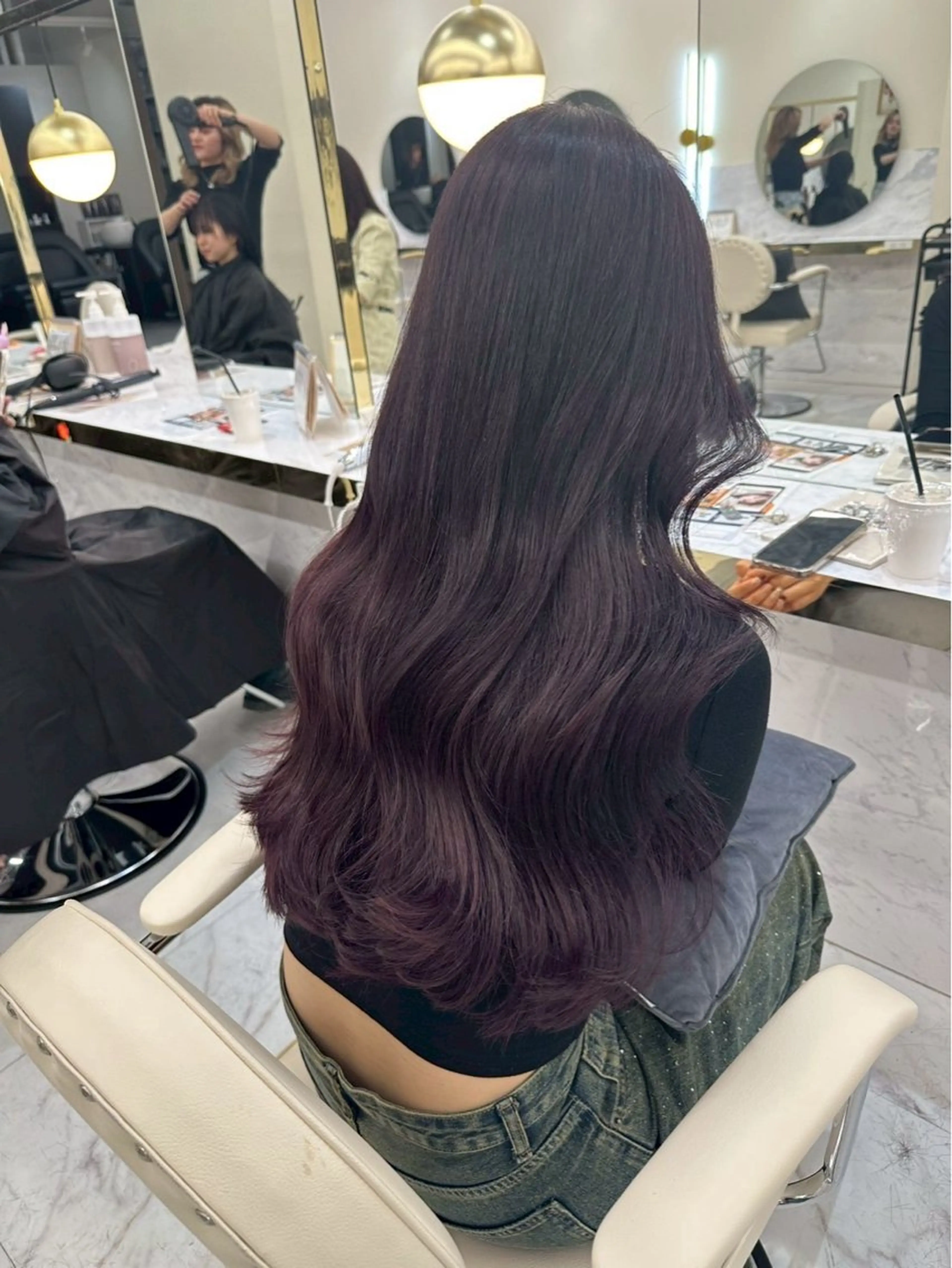 ロング カラー ラベンダーカラー ヘアカラー 髪質改善🫧 カラー特化/Hinaのヘアスタイル