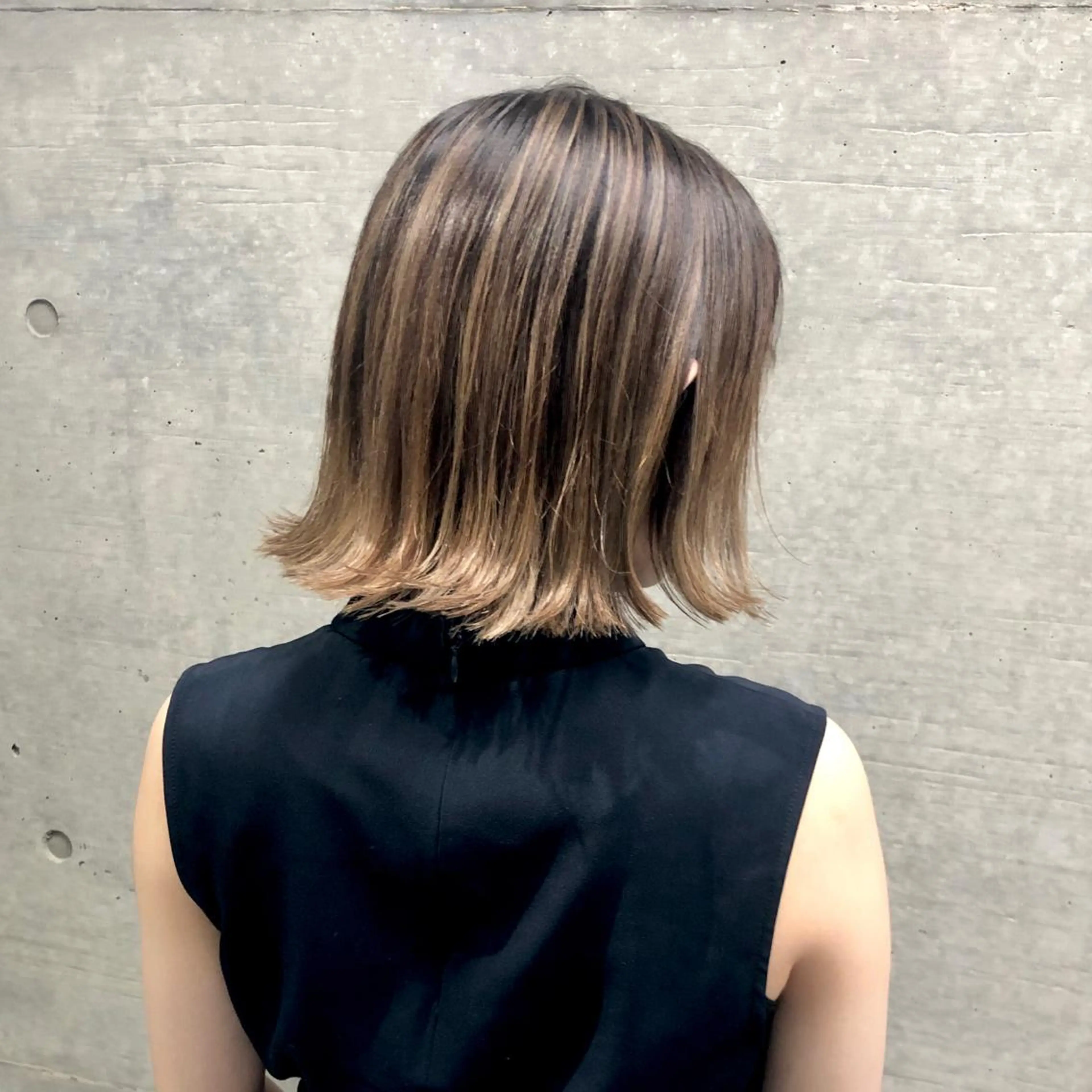ミディアム カラー バレイヤージュ レイヤーカット GrandStory SHIBUYA所属・卒業式お呼ばれ🕊️ ヘアセット✴︎ミキのヘアスタイル