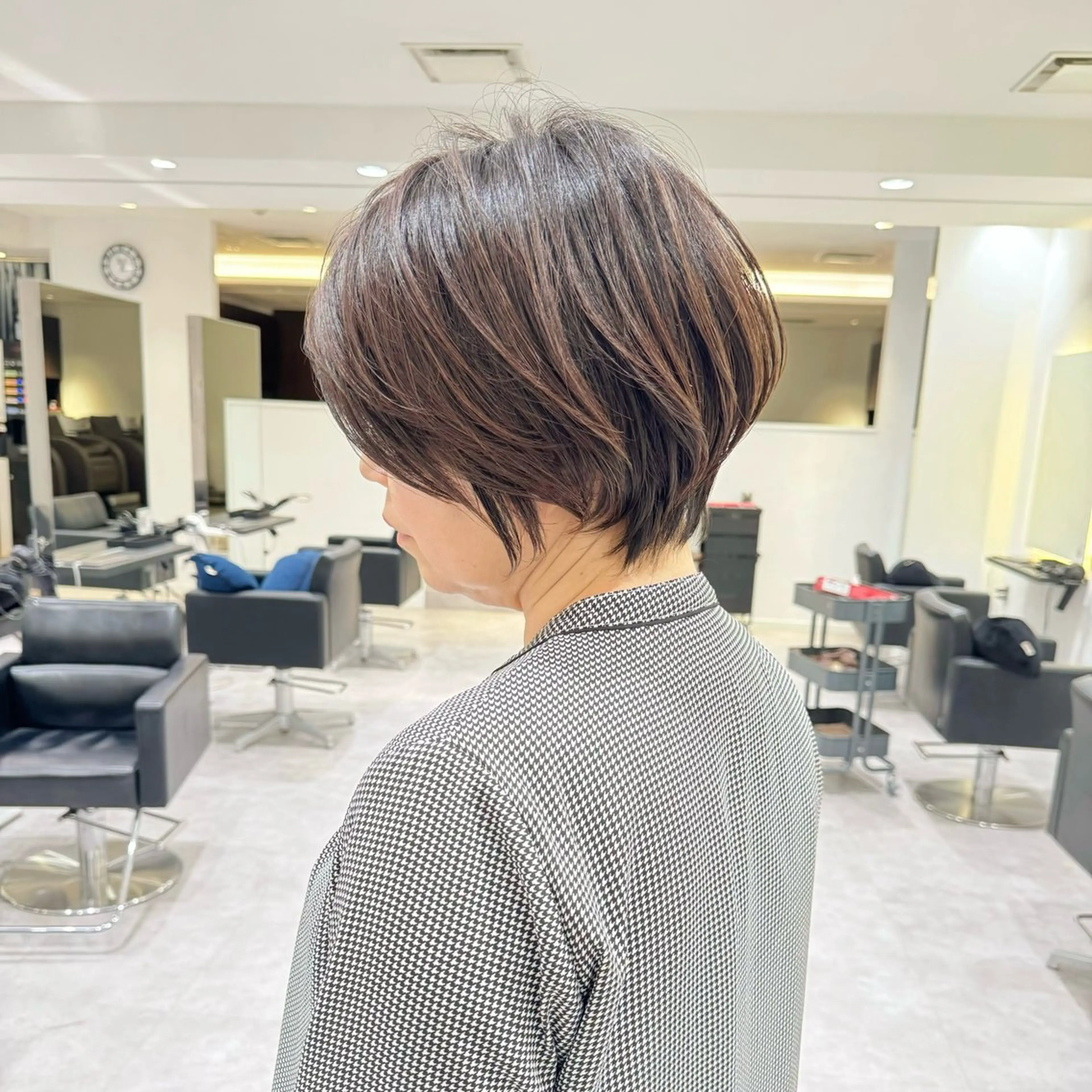 ショート ショートボブ ボブ くびれヘア ショートヘア お悩み解決ひし形 ショート✂️　イガワのヘアスタイル