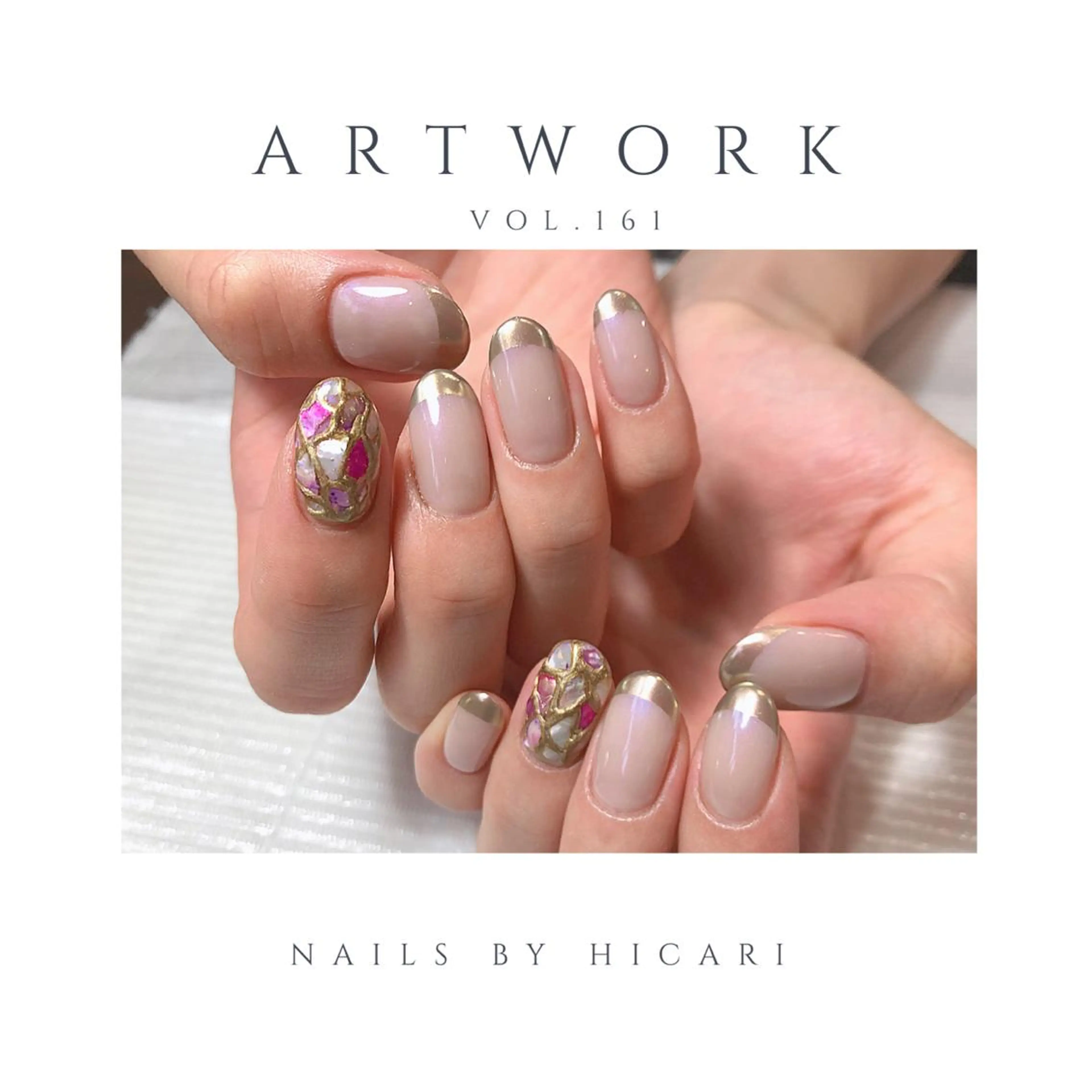 ショート カラー ネイル マツエク・マツパ ハンドネイル illum hicariのネイルデザイン