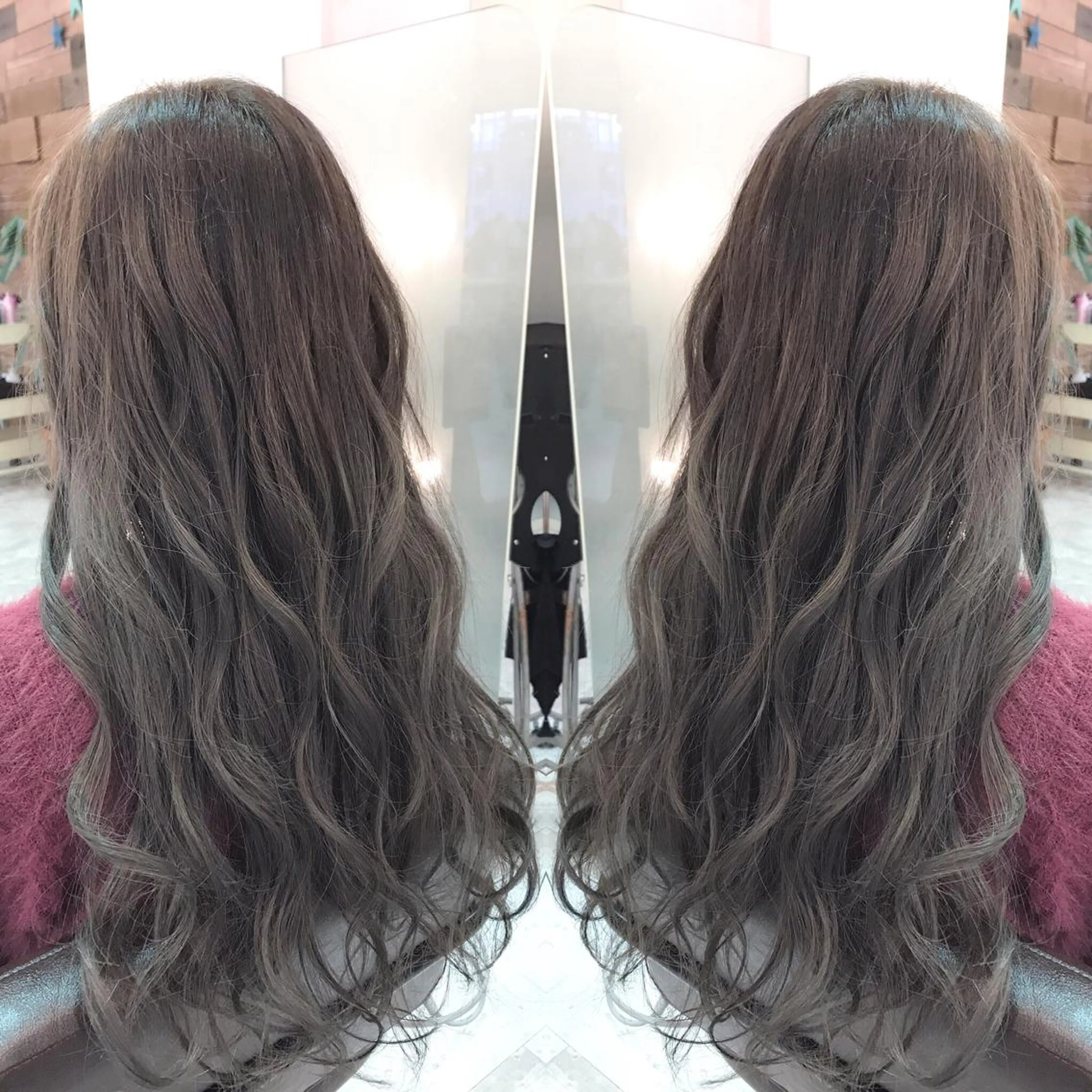 ロング カラー ハイライトカラー イルミナカラー ハイライト 青木 茂樹⭐️ 透明感カラーのヘアスタイル