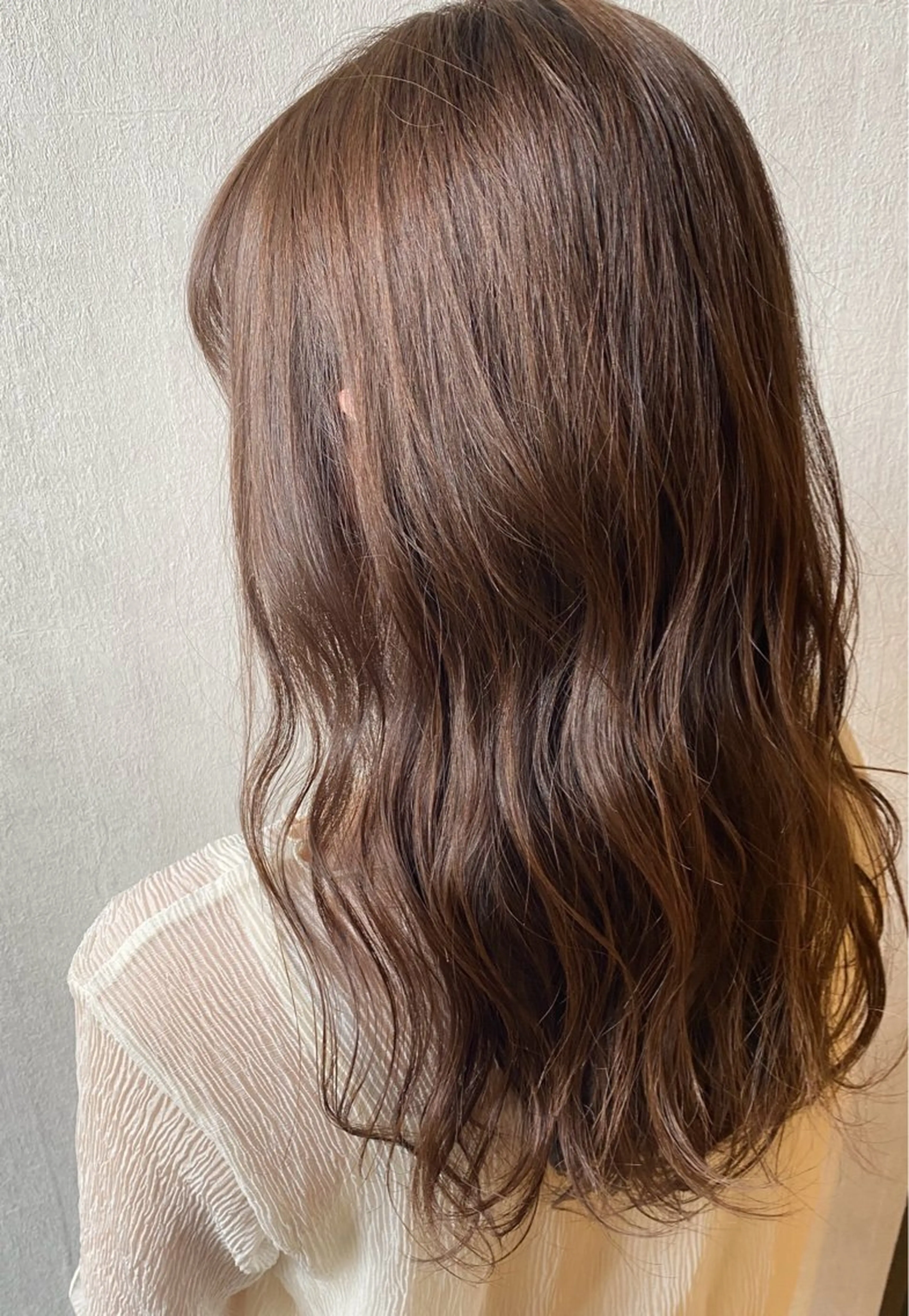 セミロング カラー 透明感カラー/当日予 約OK🤍〔杉野葵〕のヘアスタイル