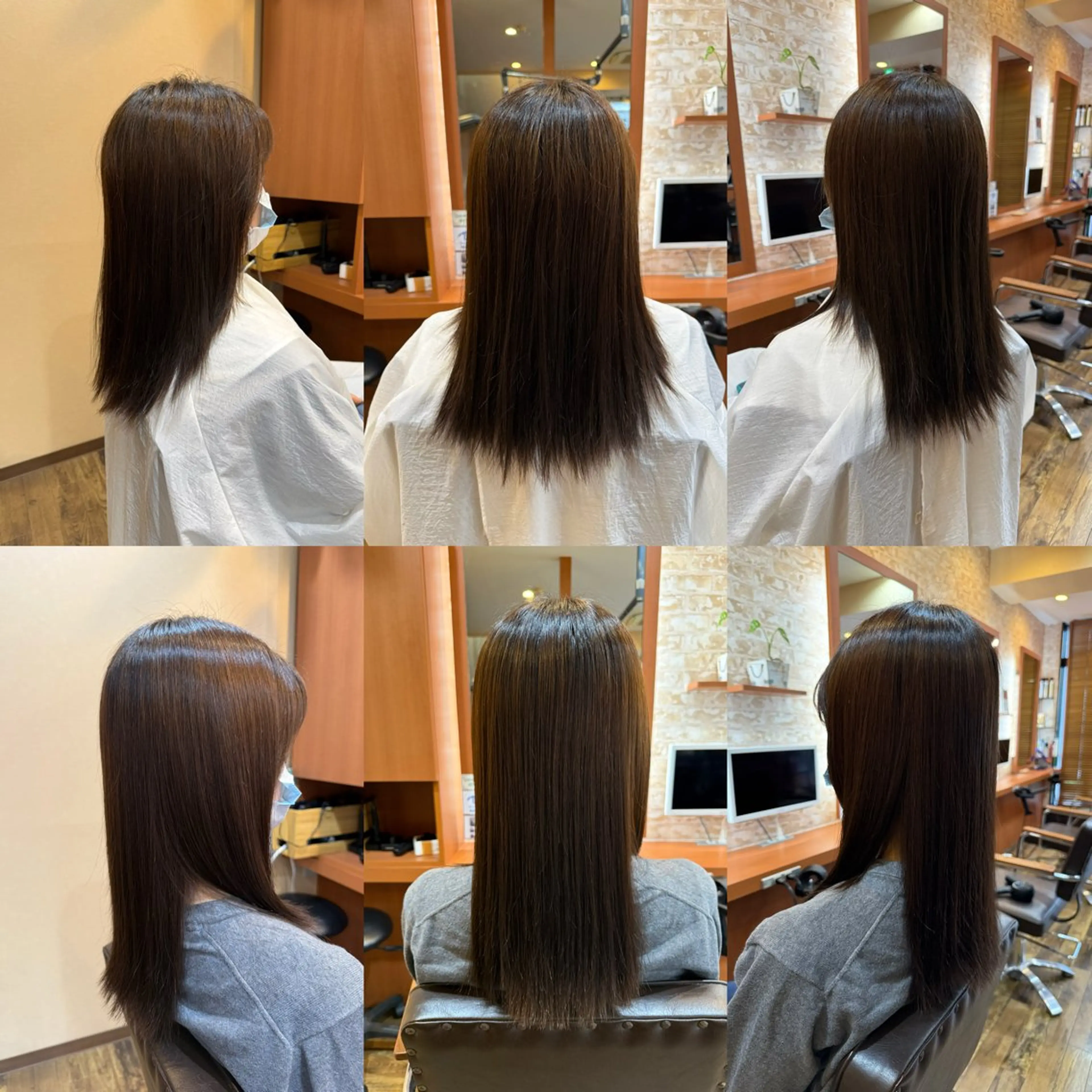 ロング 縮毛矯正 山口 博司のヘアスタイル