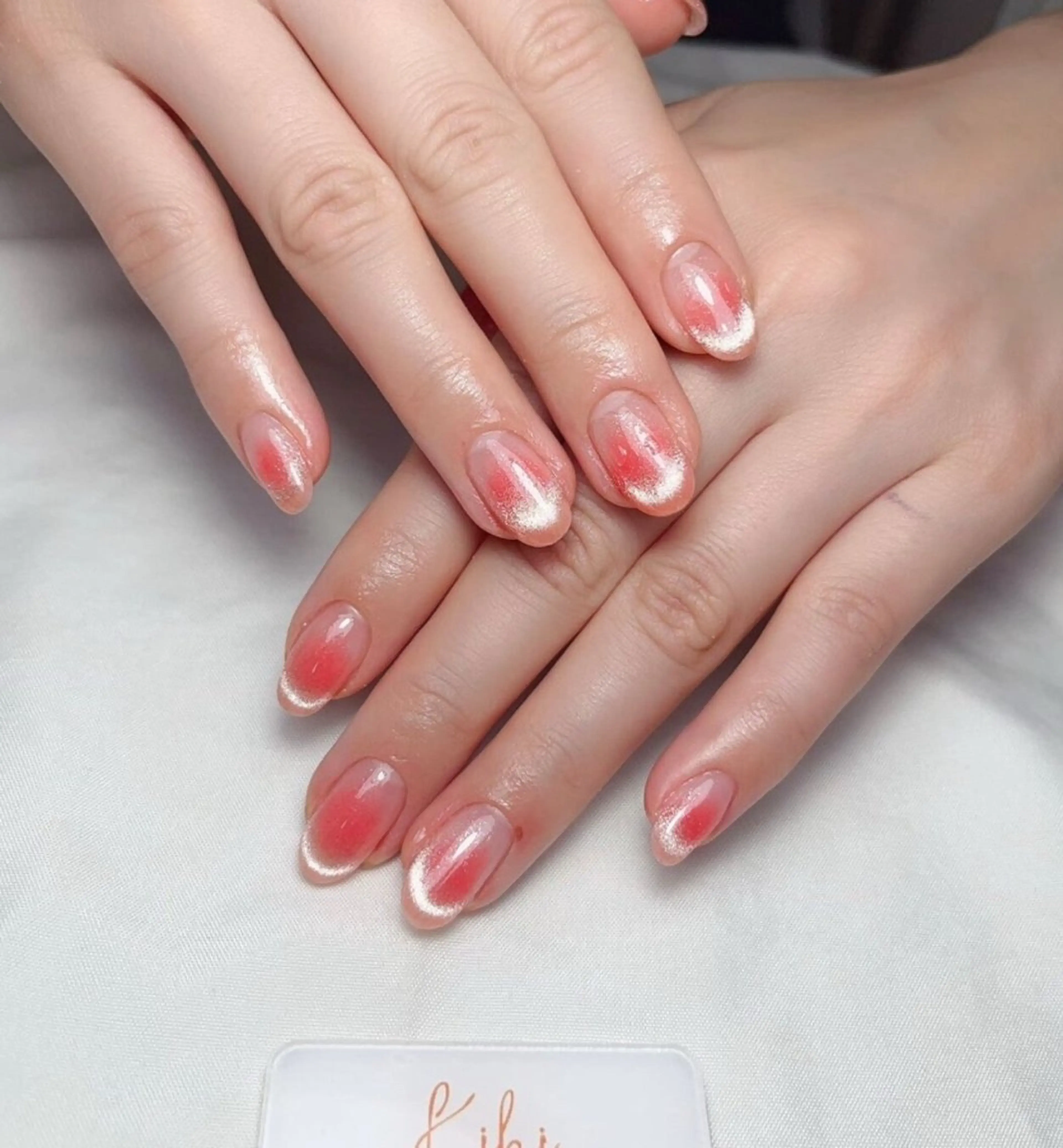 ネイル アートネイル フレンチネイル ジェルネイル グラデーション 韓国ネイル 村中 ハナのネイルデザイン