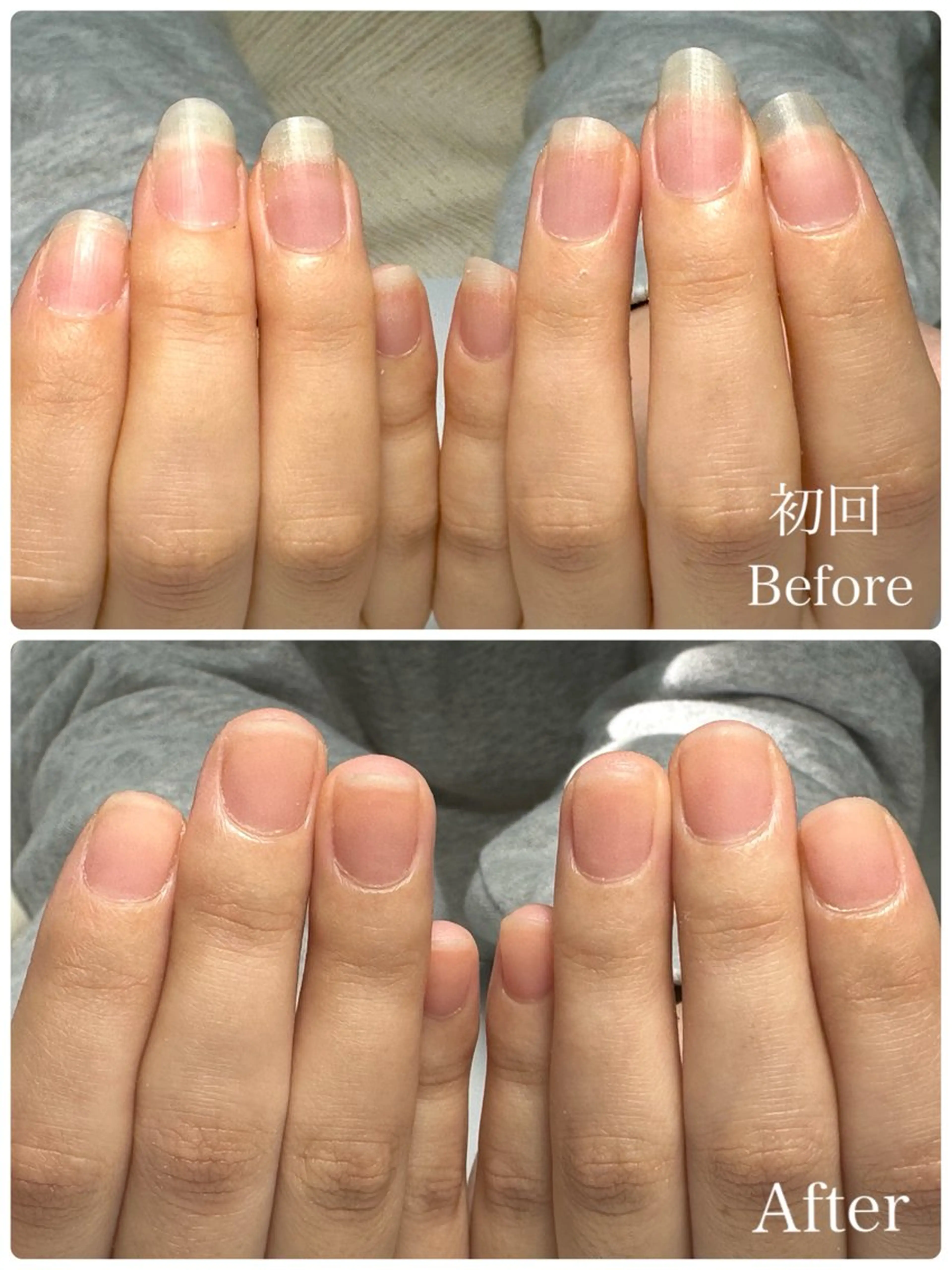 ネイル マットネイル 自爪育成サロン ラムールのネイルデザイン