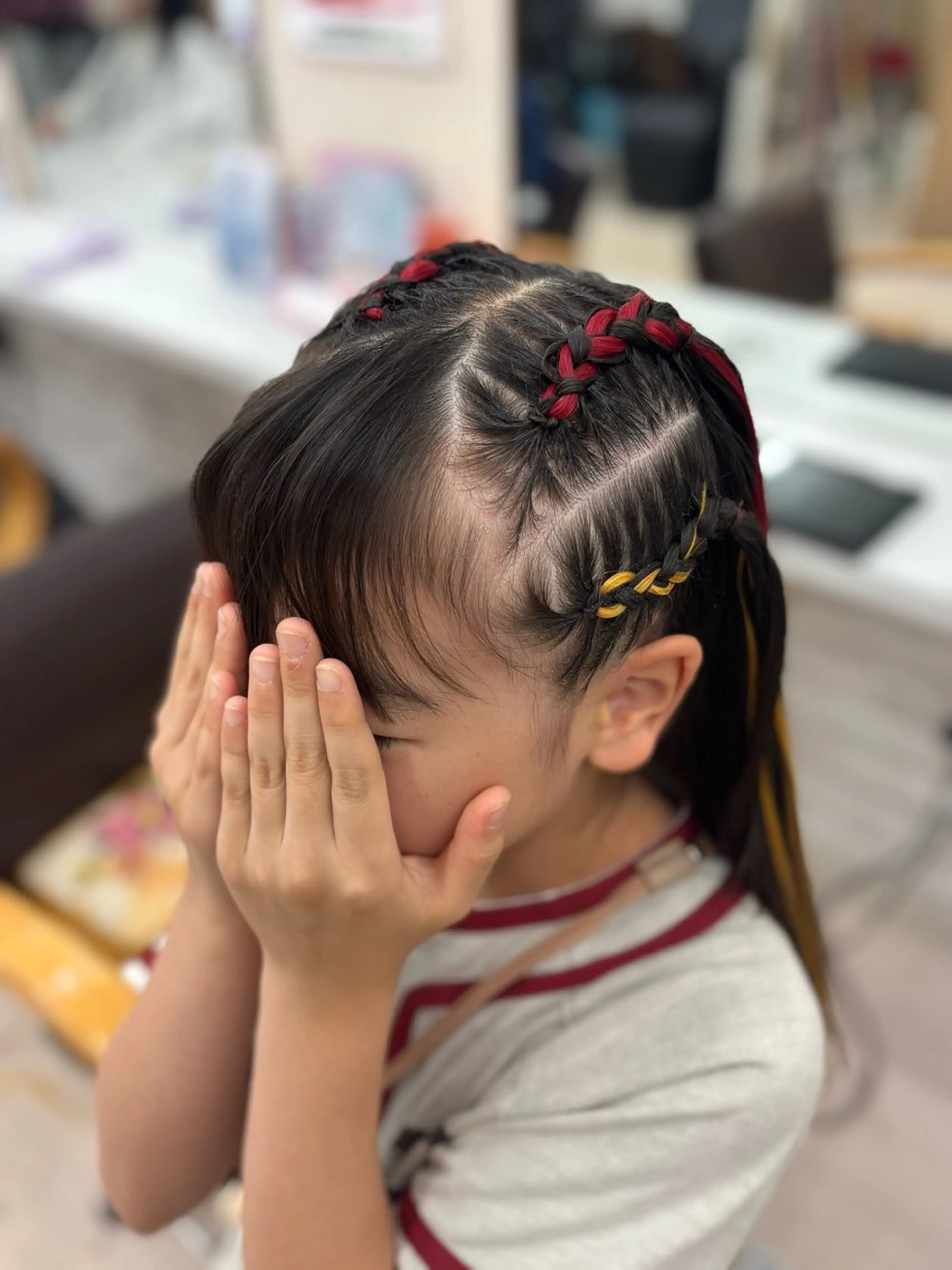 ヘアアレンジ ヘアセット KR2S中百舌鳥所属・艶カラー🫧/シール エクステRYOKAのヘアスタイル