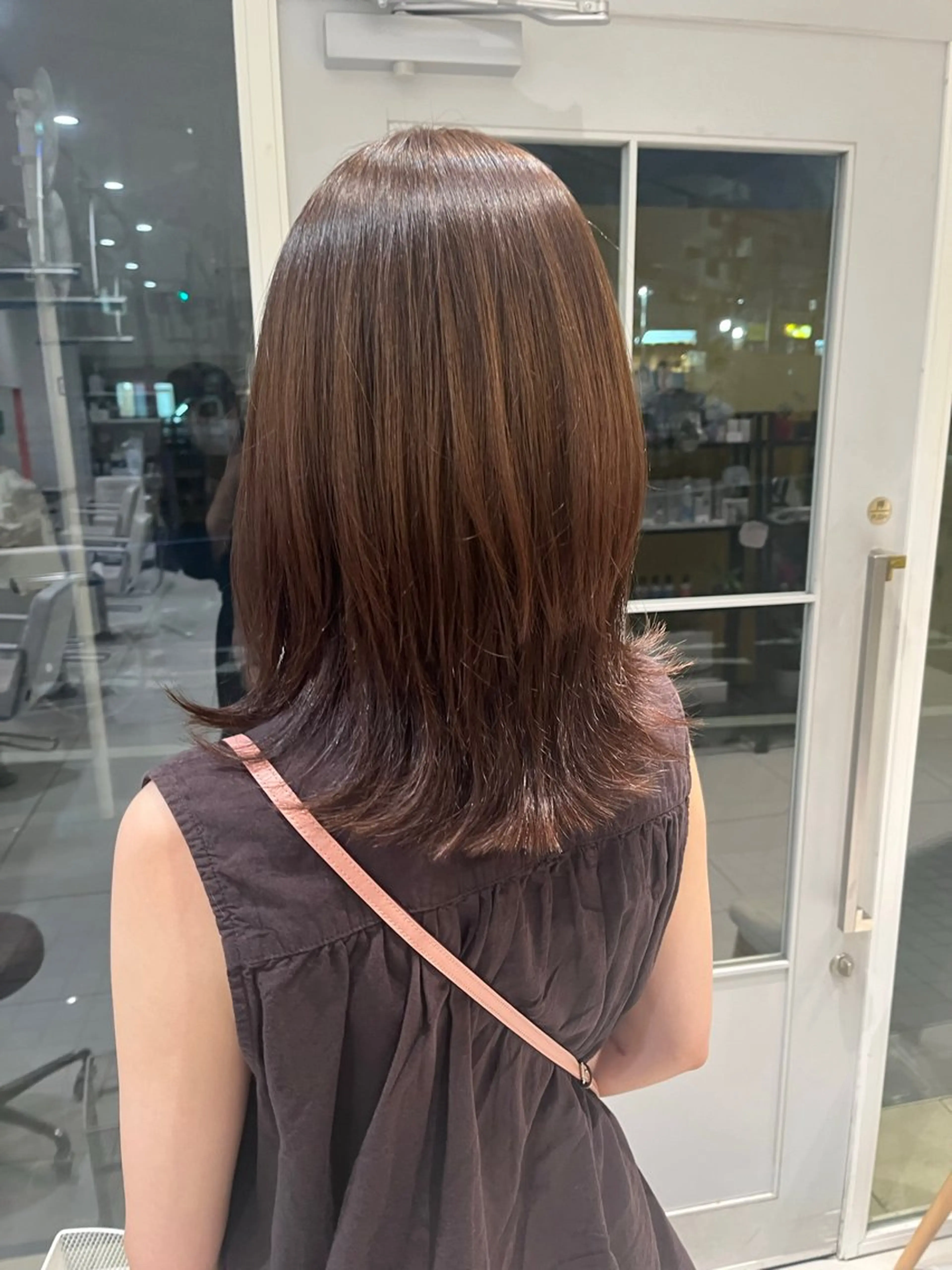 セミロング 似合わせ 垢抜け🌟 AKINOのヘアスタイル