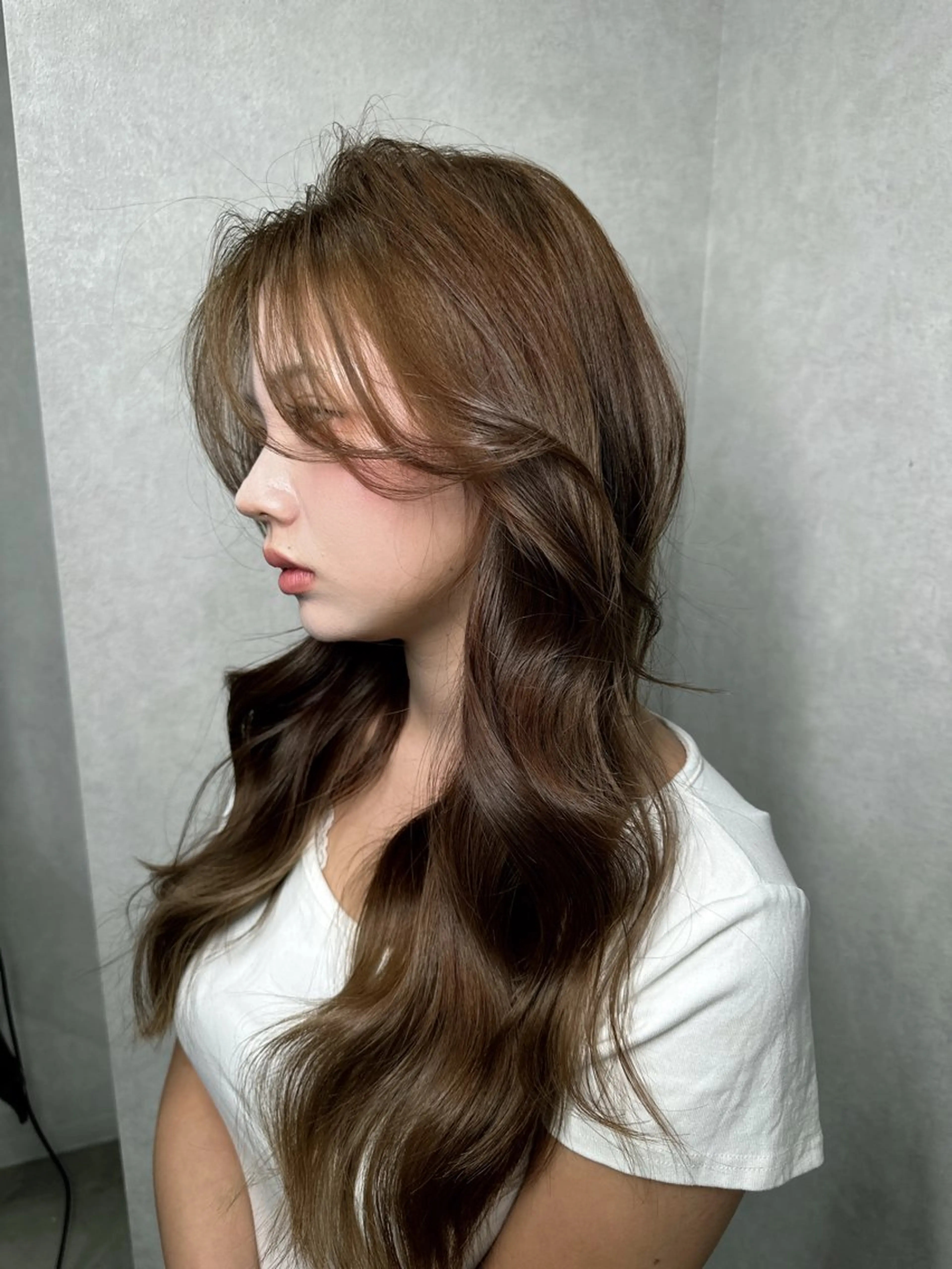 ロング カラー カット ヘアカラー トリートメント ワンホンヘア ケラチン/Kaitoのヘアスタイル