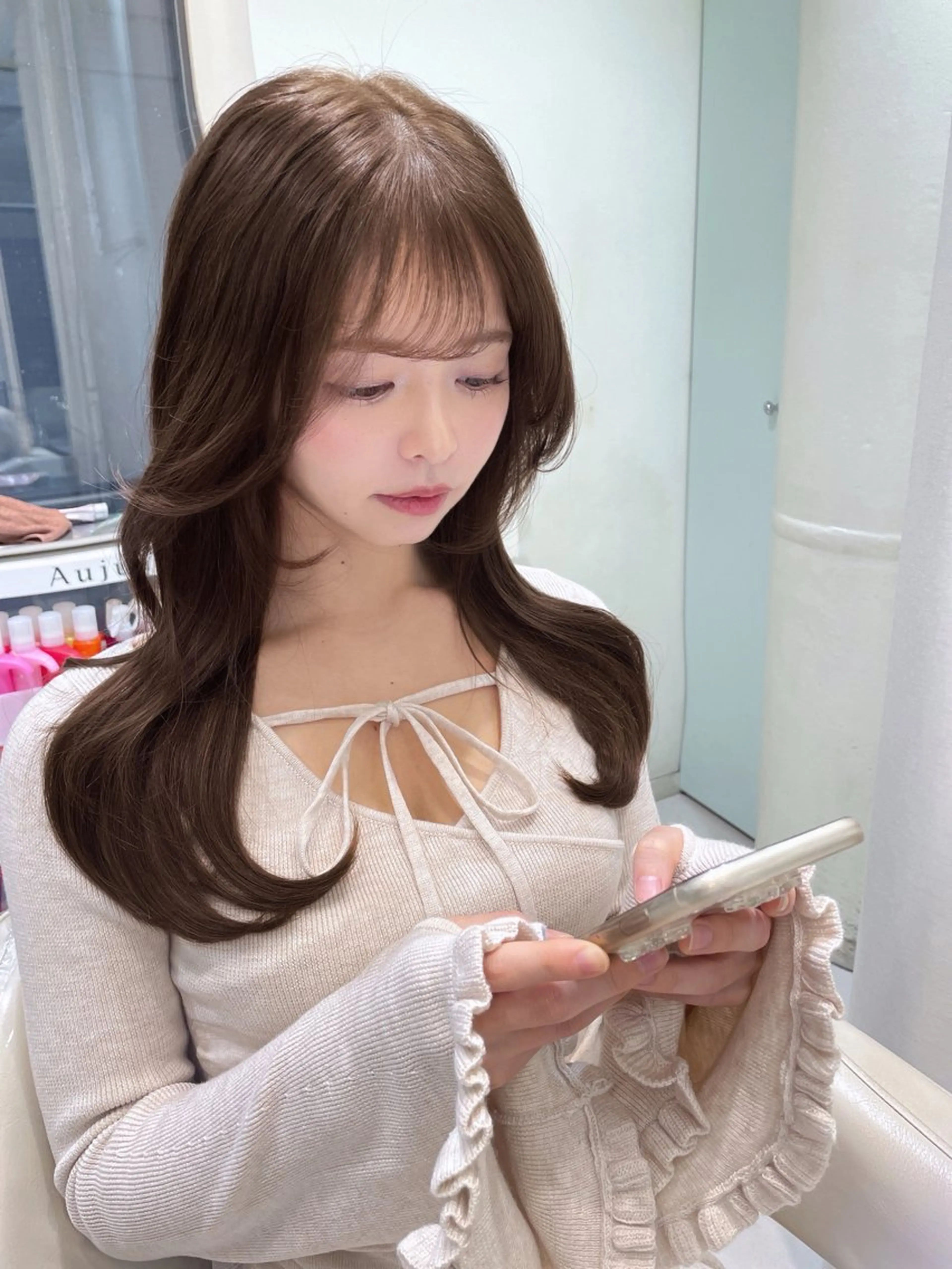 ロング カット ヘアカラー トリートメント ♡大人カワイイ hair♡徳井はやとのヘアスタイル