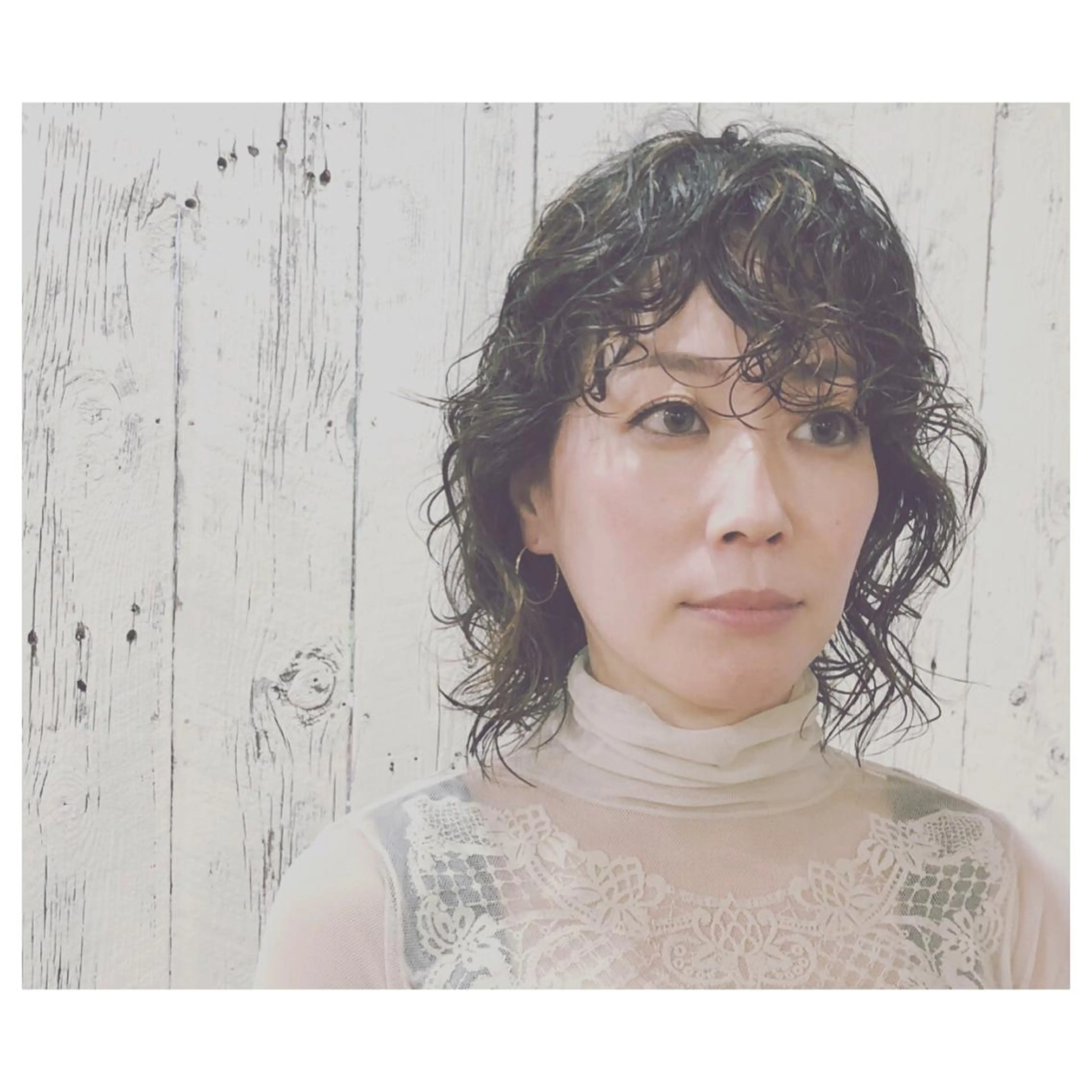 ミディアム カラー パーマ ミディアムパーマ カット パーマ TACCA所属・伊藤 佳代子のヘアスタイル