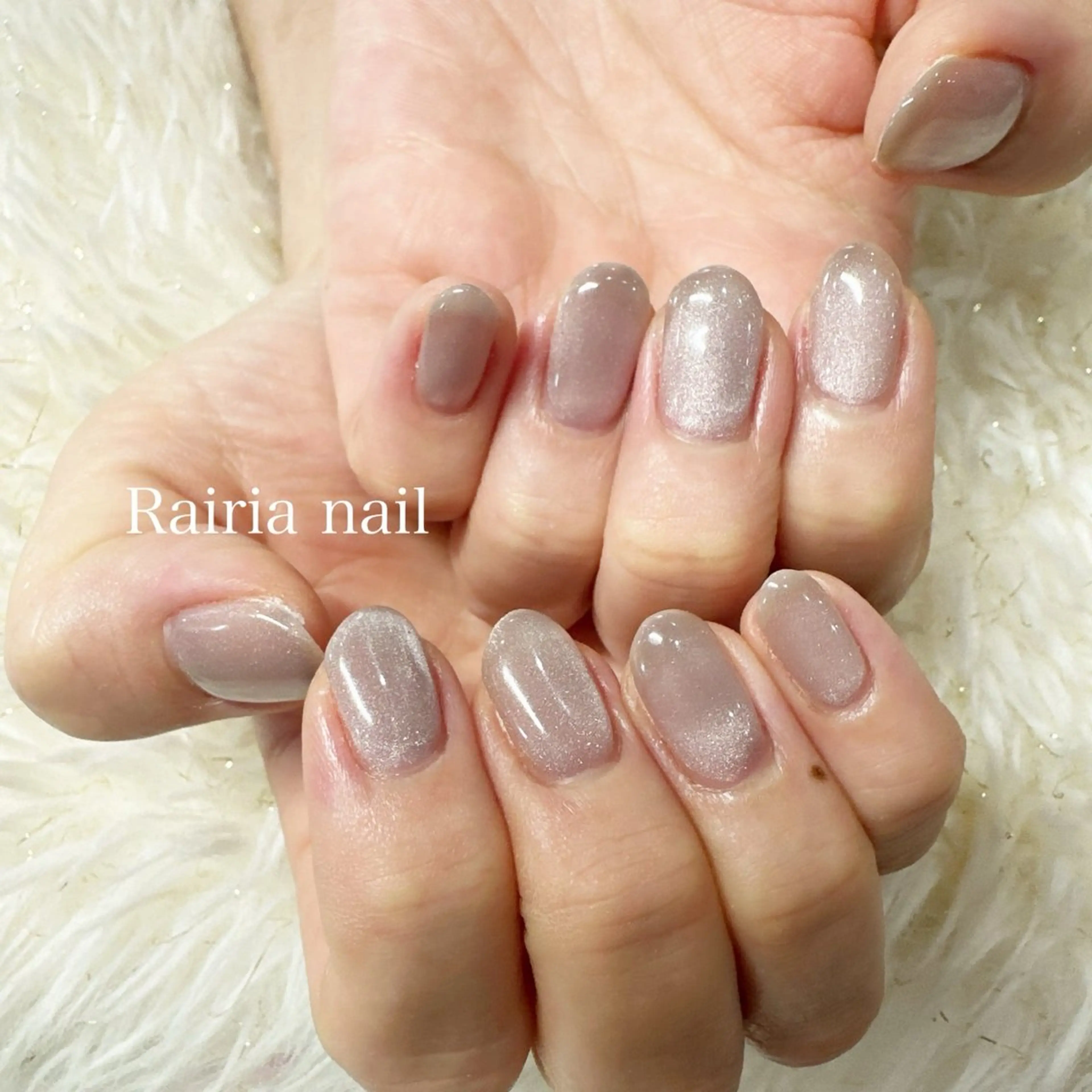 ネイル マグネットネイル ワンカラーネイル Rairia   nail所属・屋敷 理奈のネイルデザイン