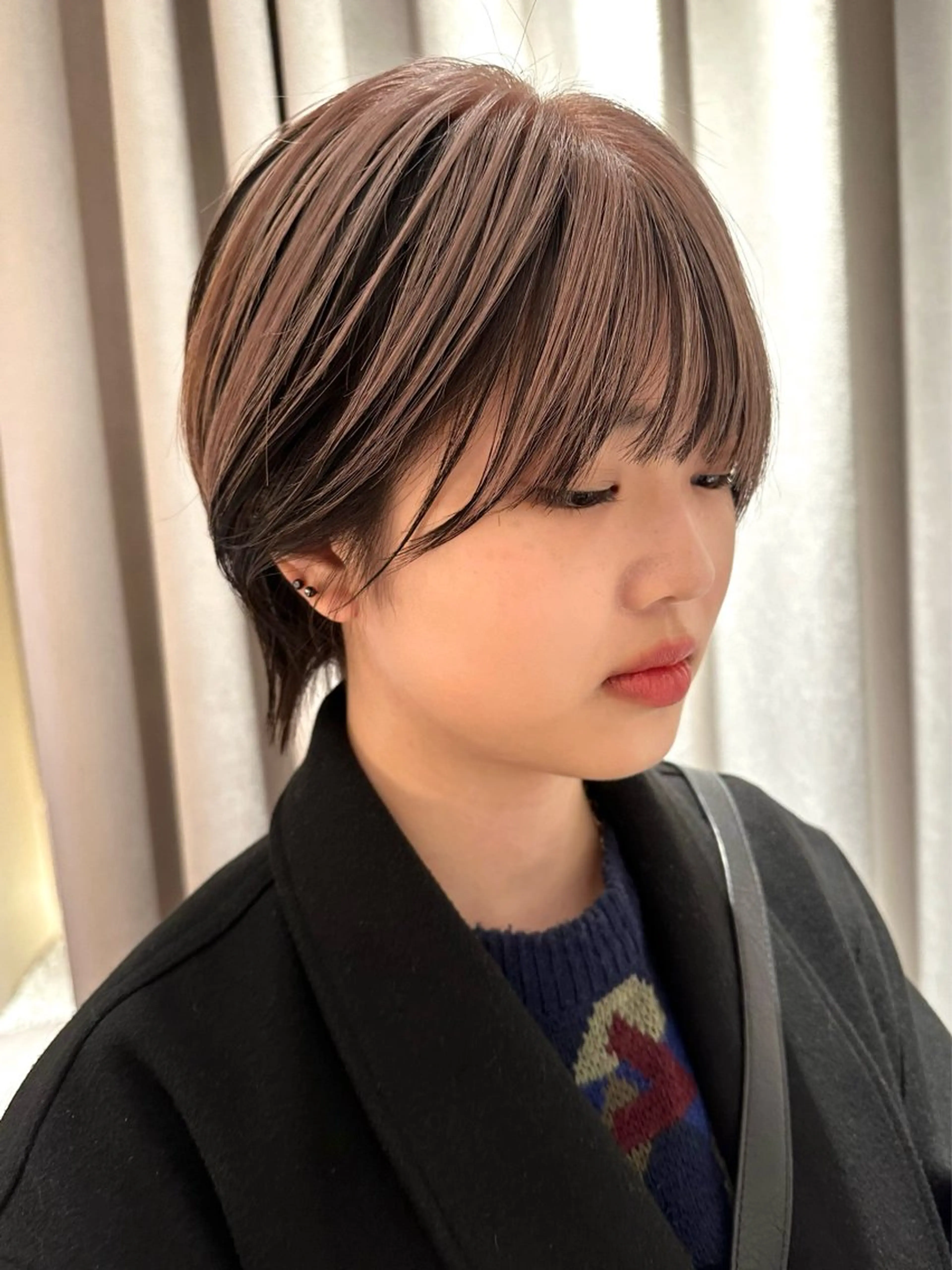 ショート カラー 👑ショート/ボブ /銀座/ニシオカ👑のヘアスタイル