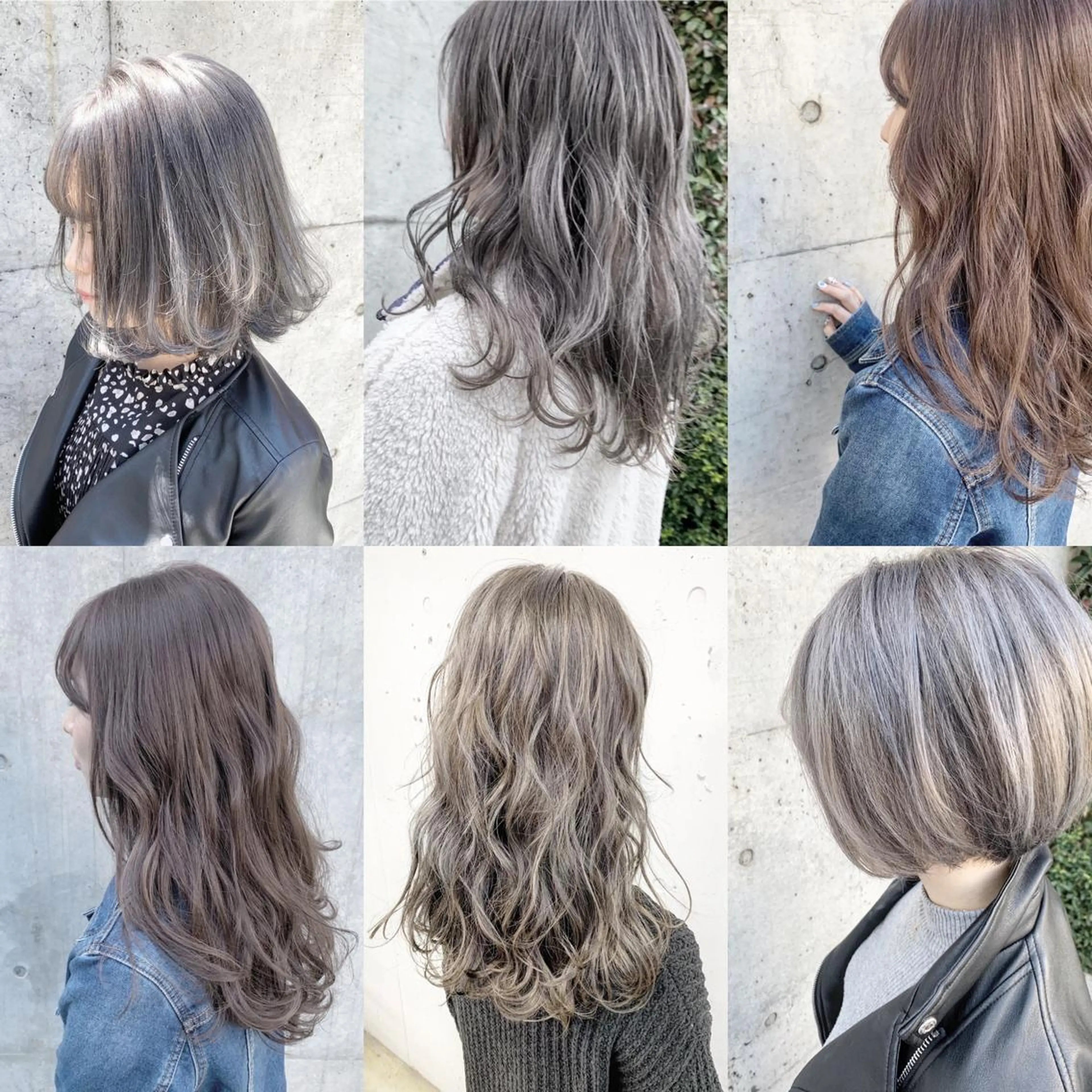 セミロング カラー ヘアアレンジ アッシュ グレージュ ハイトーンカラー シルバー 垢抜け案内人 鈴木聖矢✂️のヘアスタイル