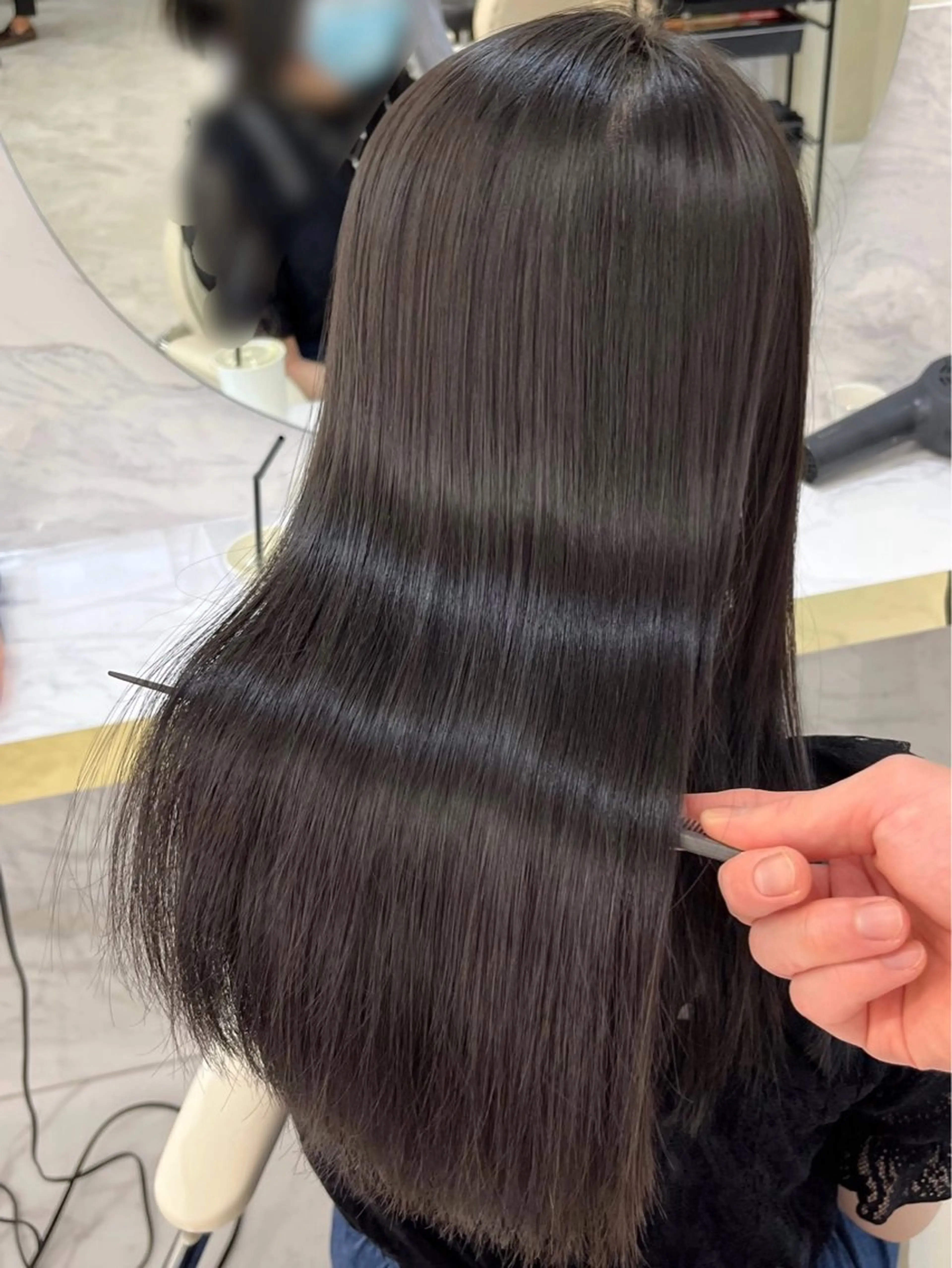 ロング 髪質改善縮毛矯正🫧 村上蒼生のヘアスタイル