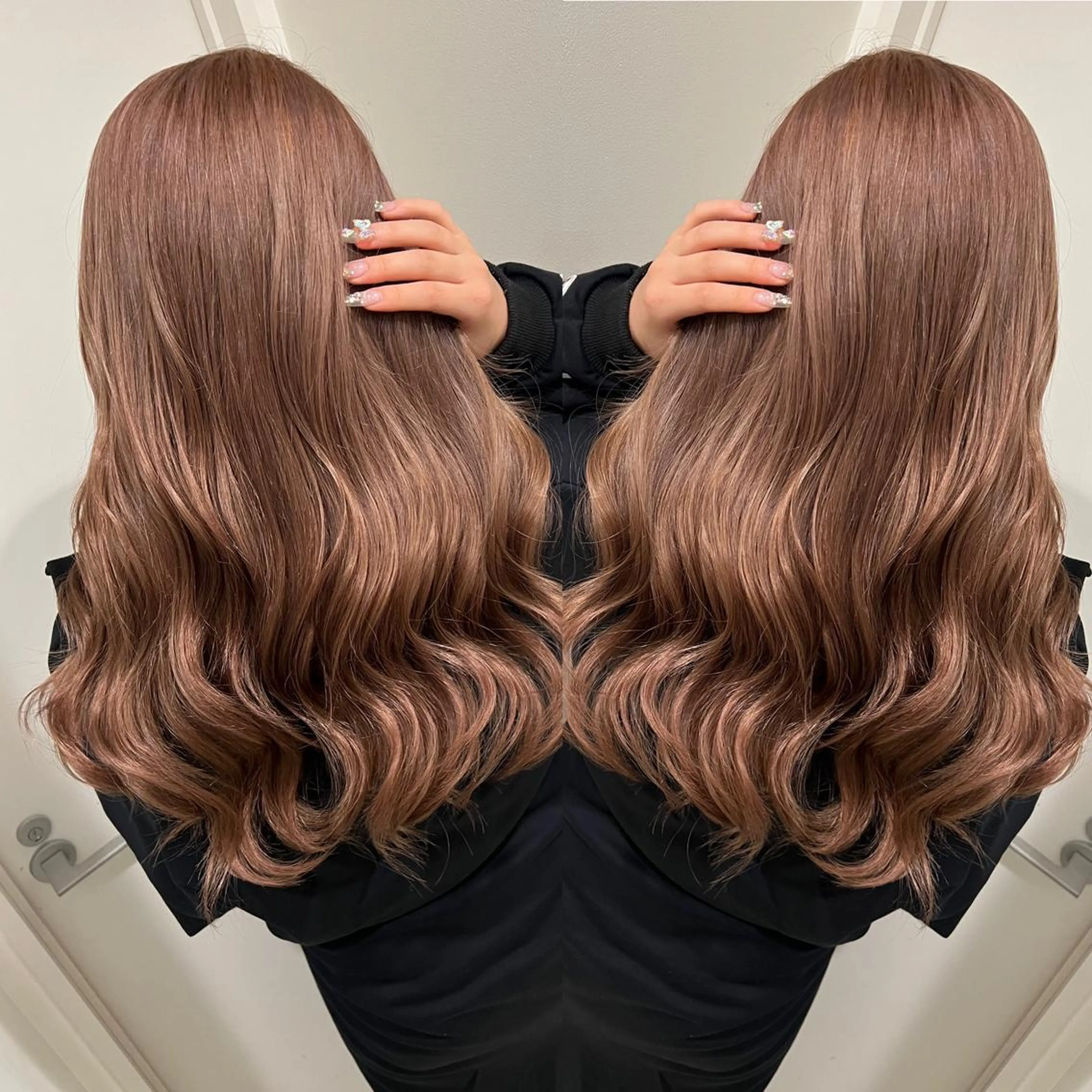 セミロング カラー ヘアアレンジ 🔥ハイトーンカラー ギャルNAOKI🔥のヘアスタイル