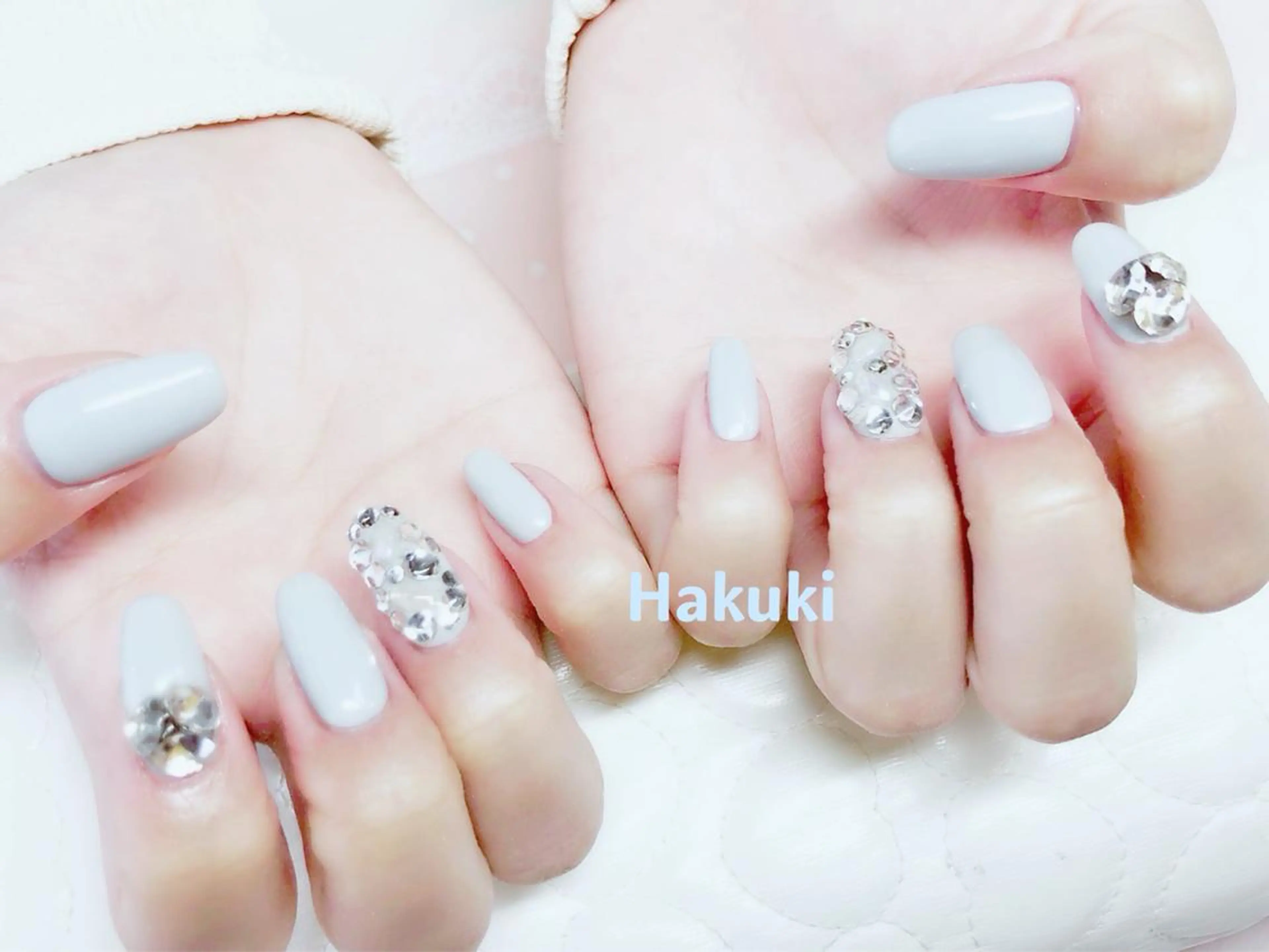 ネイル ハンドネイル ハンドケア ハク キのネイルデザイン
