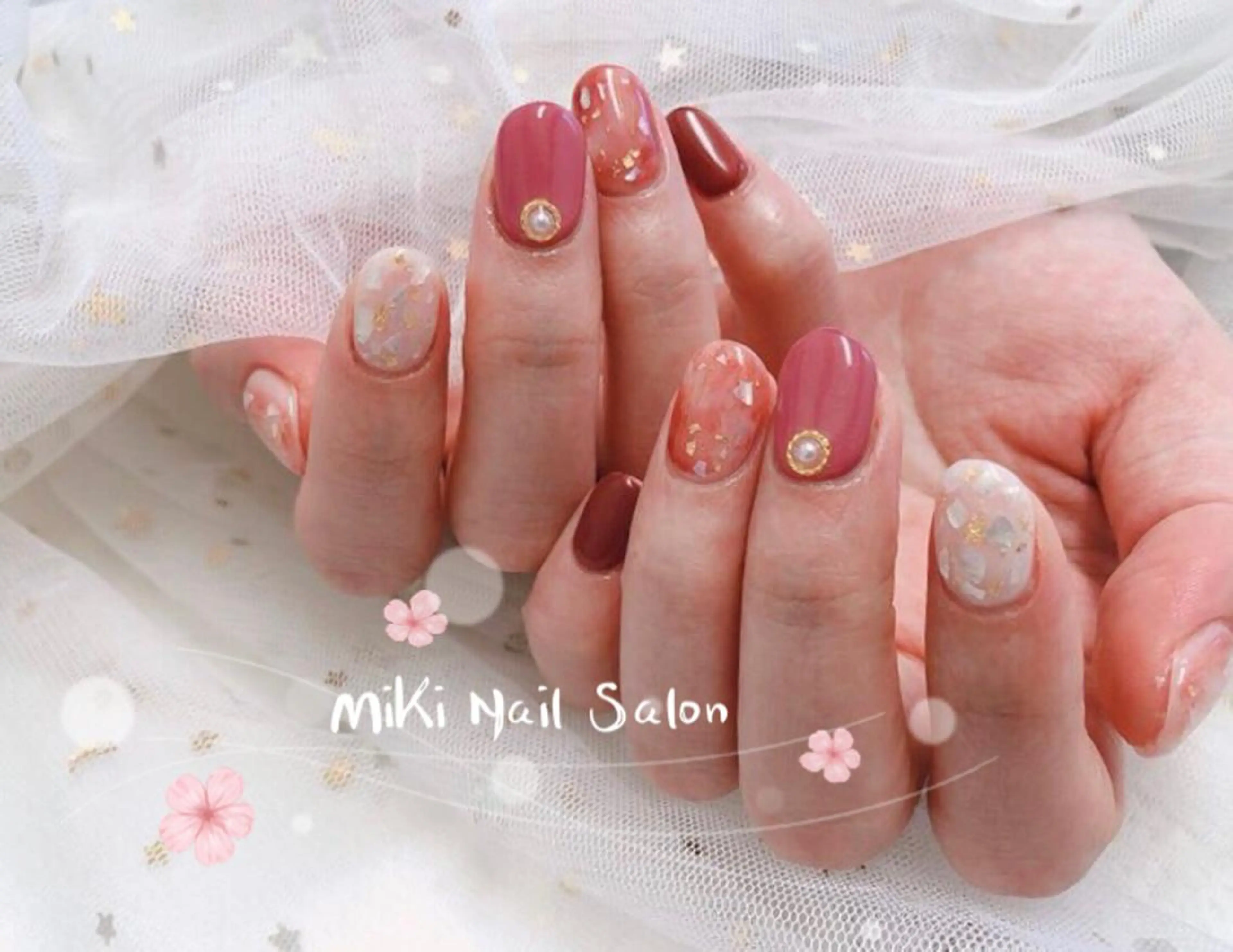 ネイル MiKi Nai池袋 長さだし得意のネイルデザイン