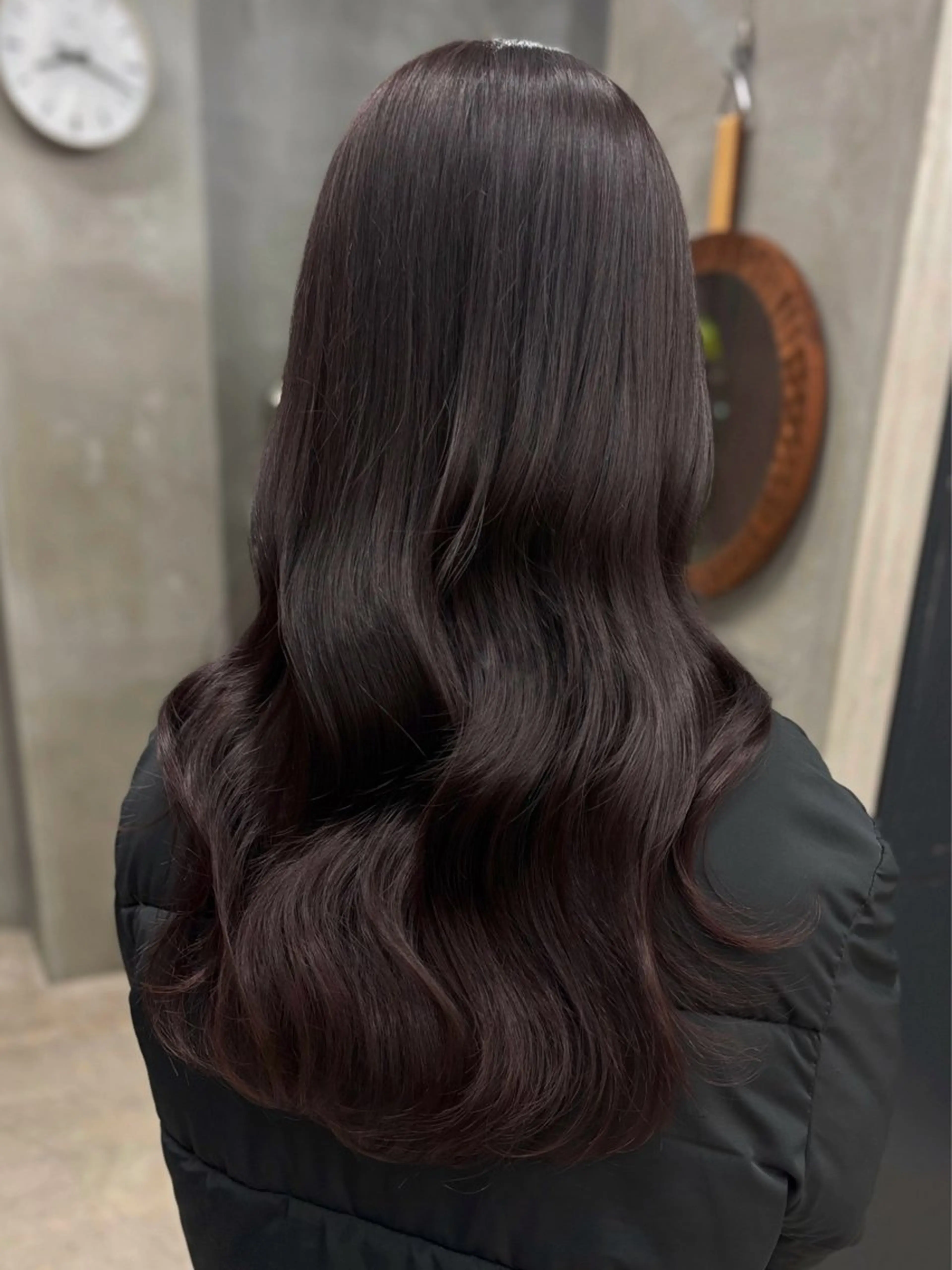 ロング カラー ブリーチ ラベンダーカラー ブリーチなしカラー 村田 春歌のヘアスタイル