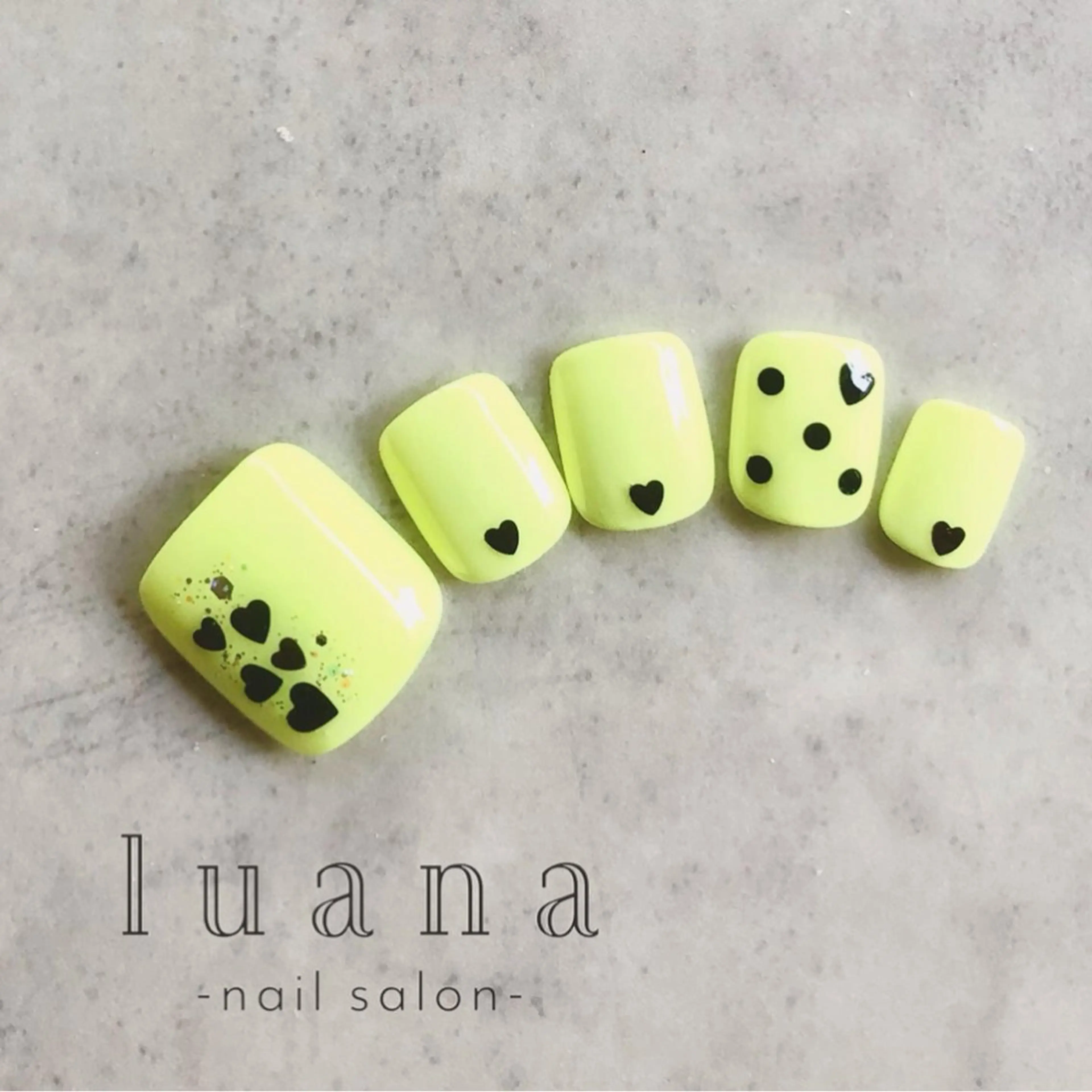 ネイル フットネイル ジェルネイル luana ネイルサロンのネイルデザイン