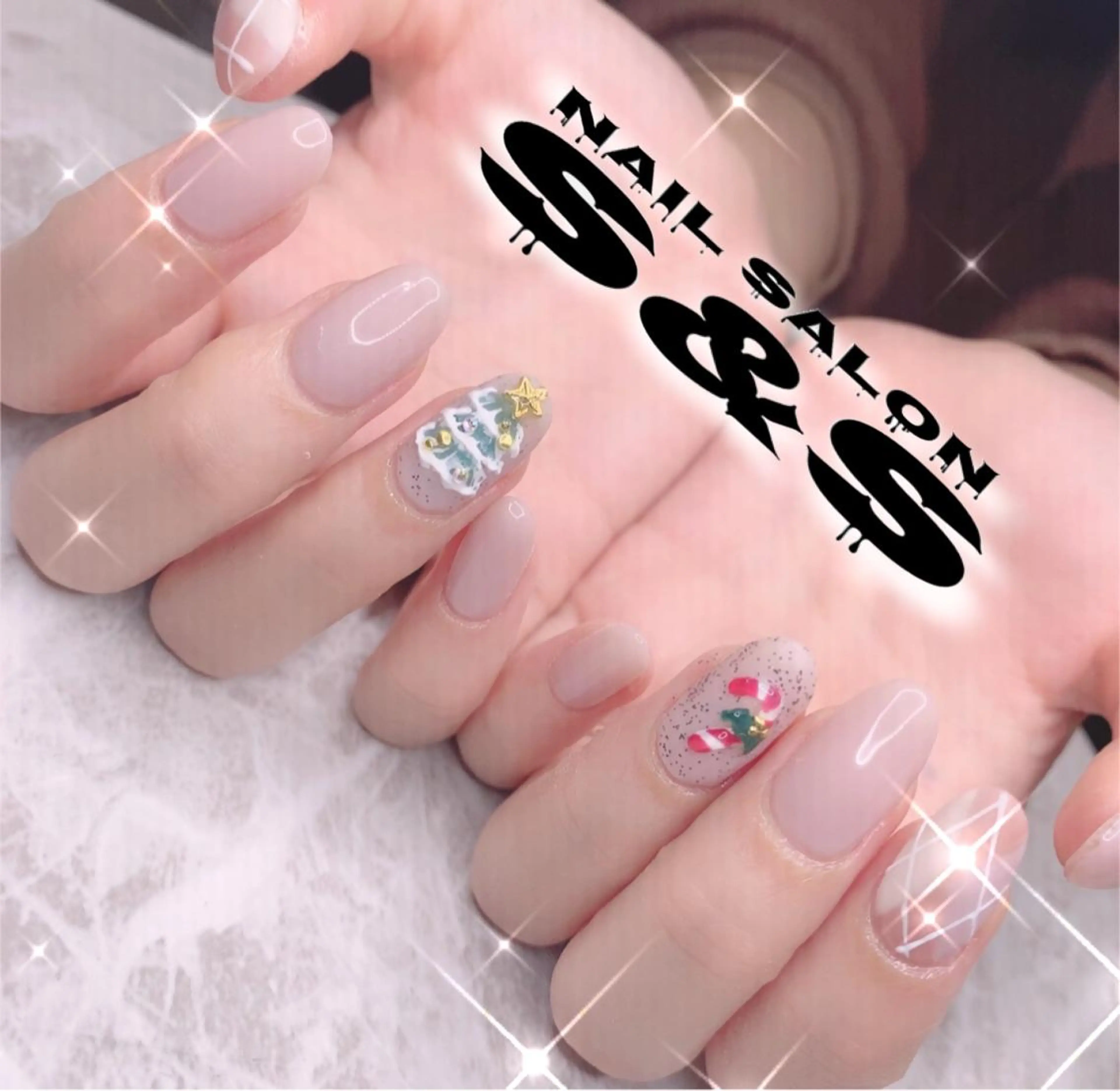 ネイル 長さ出し メンズネイル 持ち込み スカルプネイル 冬ネイル S&S 村田小百合のネイルデザイン