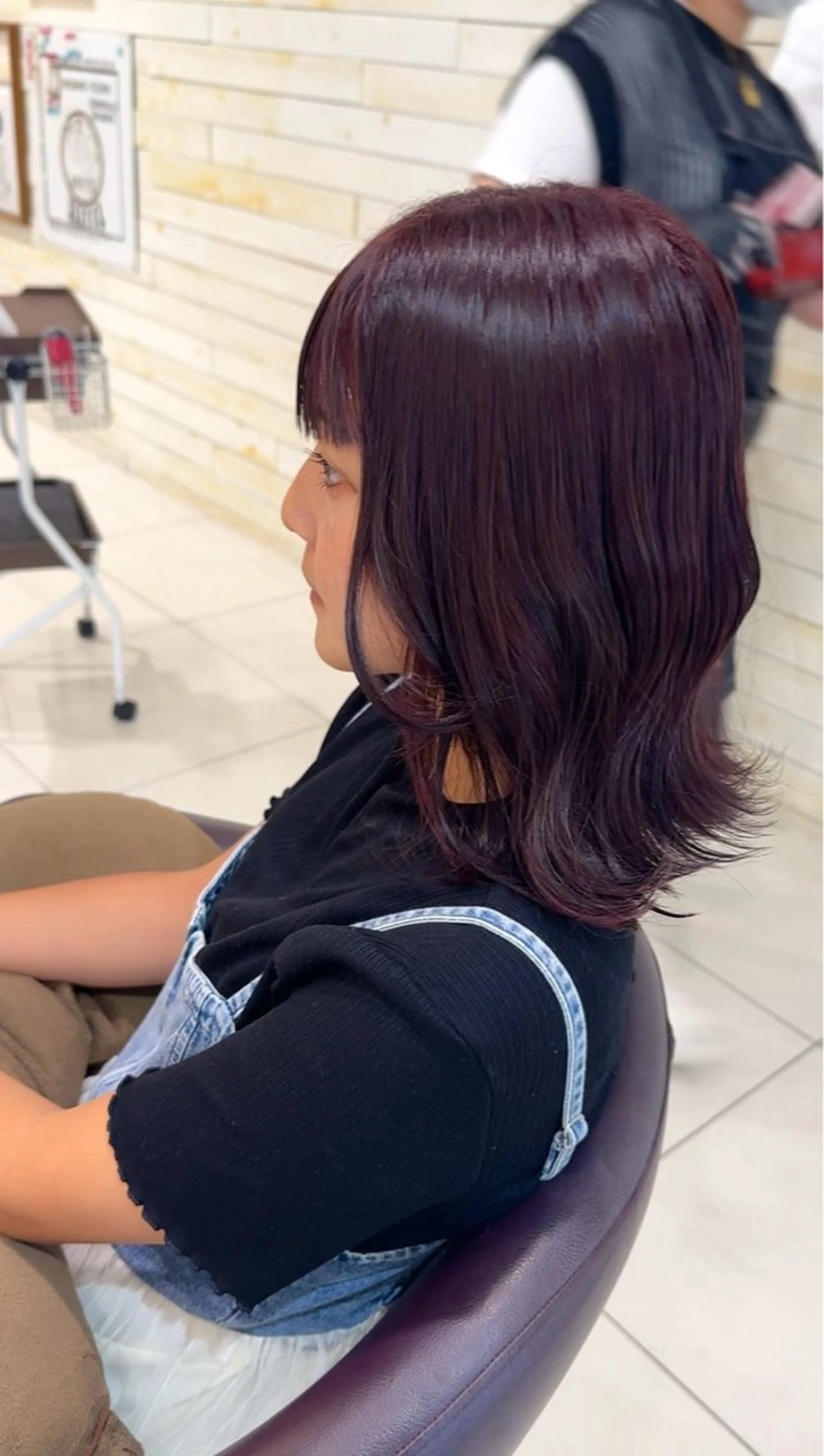 カラー Ancheri by flammeum戸塚店所属・ひな/ボブカット/ ブリーチなしWカラーのヘアスタイル