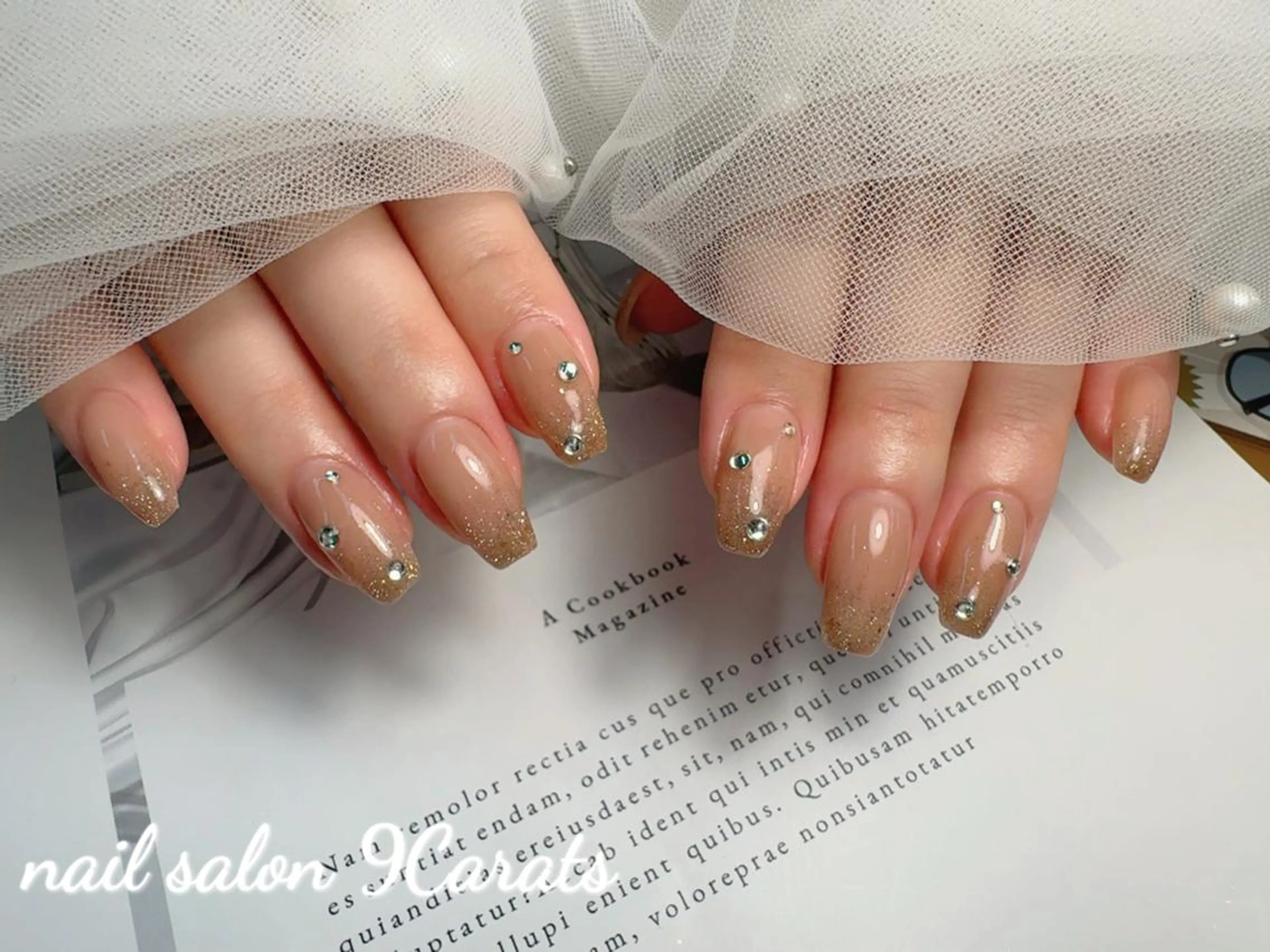 ネイル 💜ワンホンネイル ナインカラット💎のネイルデザイン