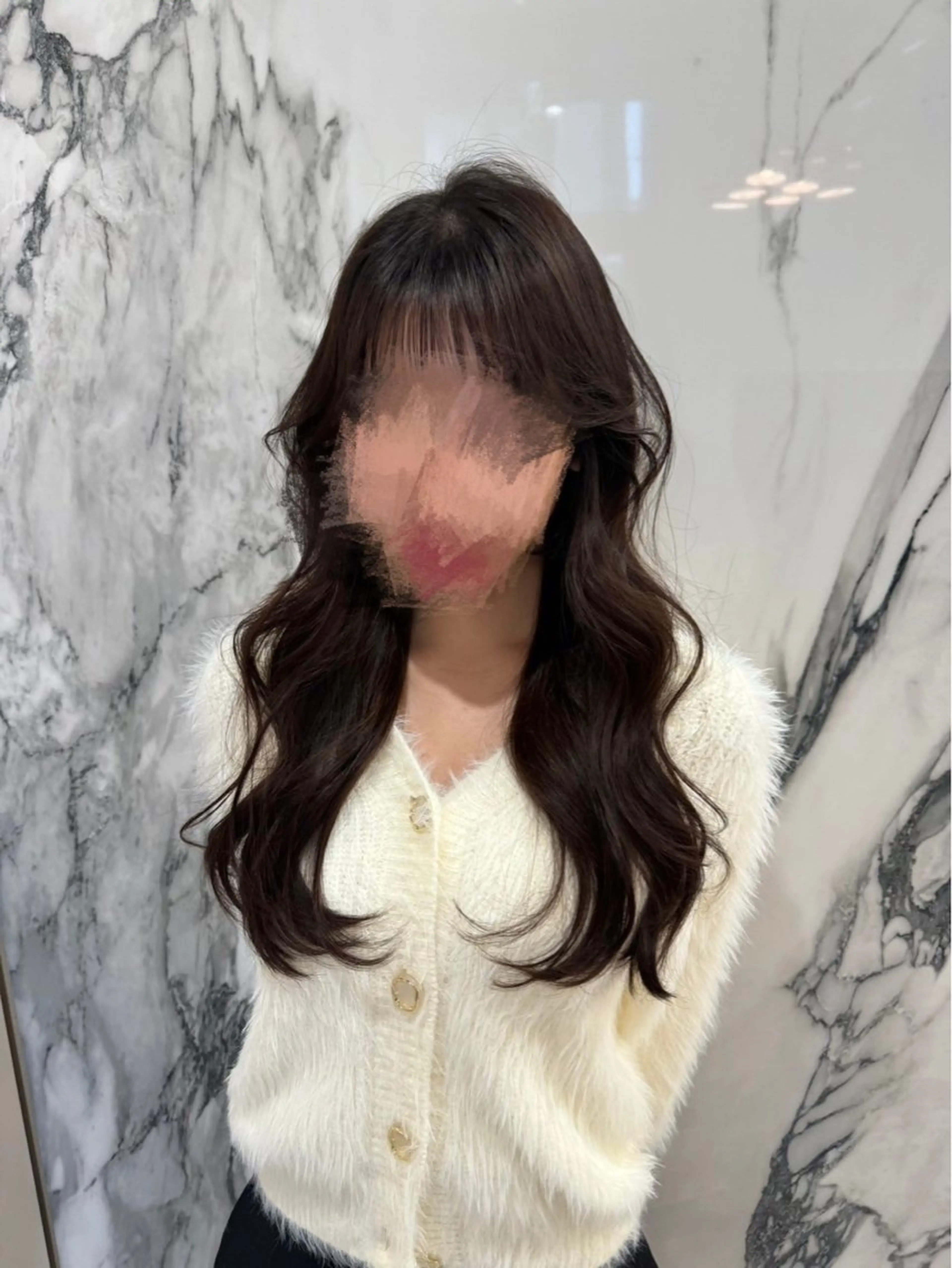 ロング ヘアアレンジ カット トリートメント ヘアセット 🦋顔周りカット/レ イヤー/ユリ🦋のヘアスタイル